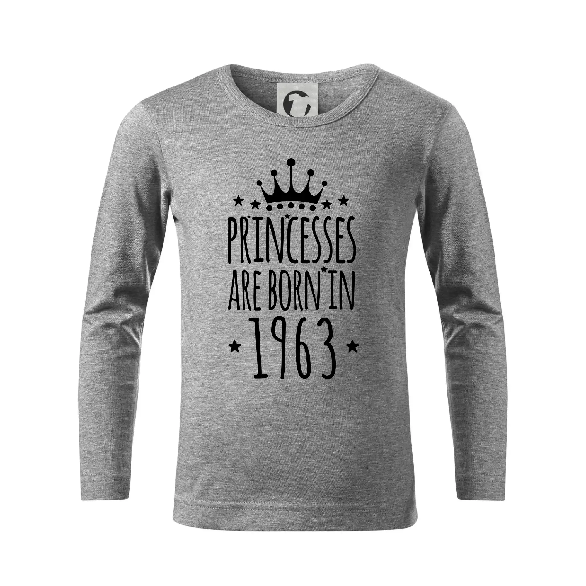 Tričká k narodeninám - Princesses are born in 1963 - Tričko detské Long Sleeve