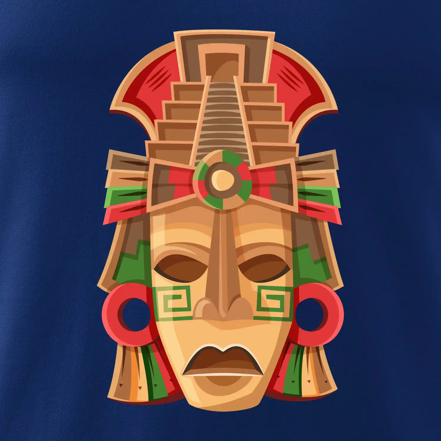 Mayové maska červené uši