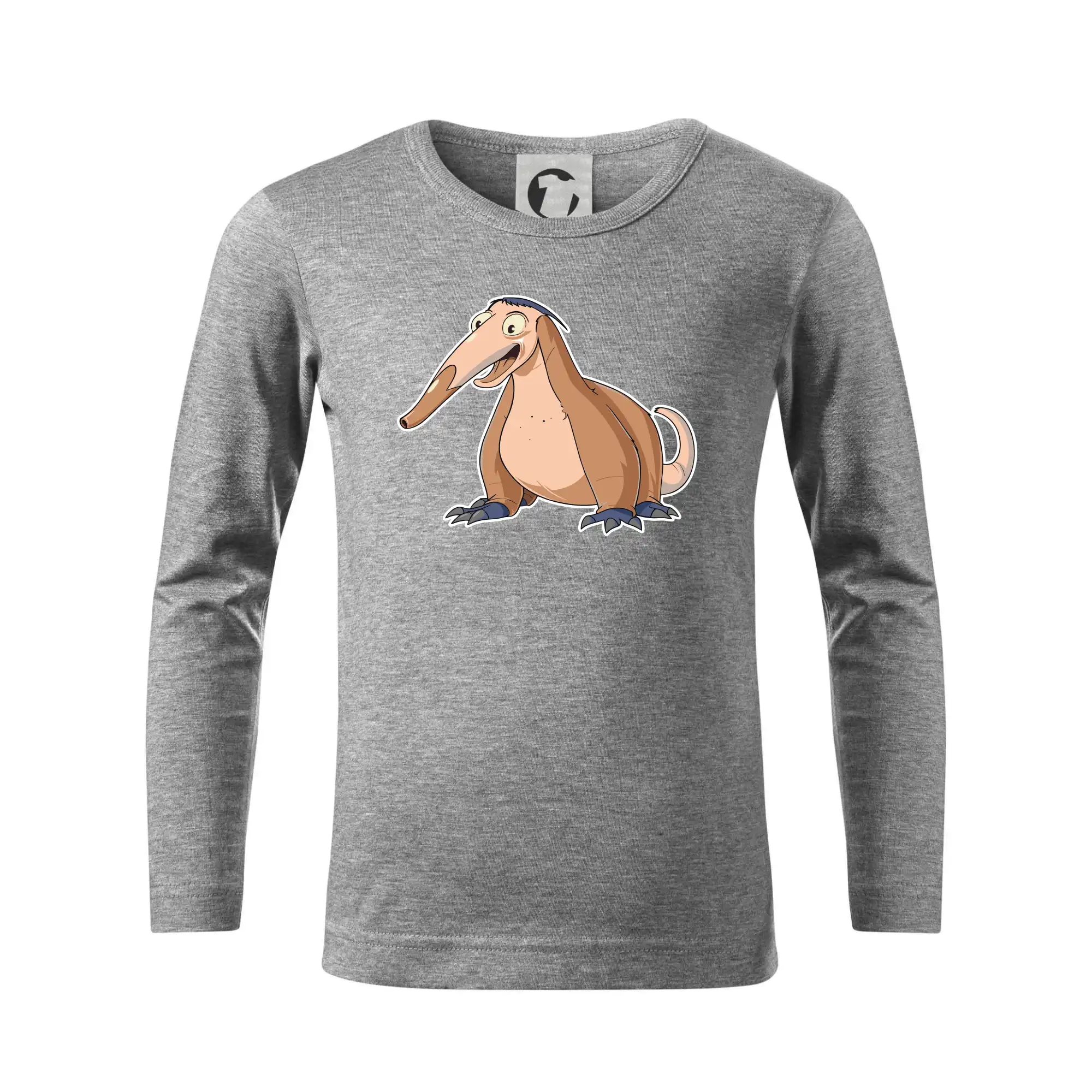 Tričká so zvieratami - Mravčiar kreslený hnedý - Tričko detské Long Sleeve