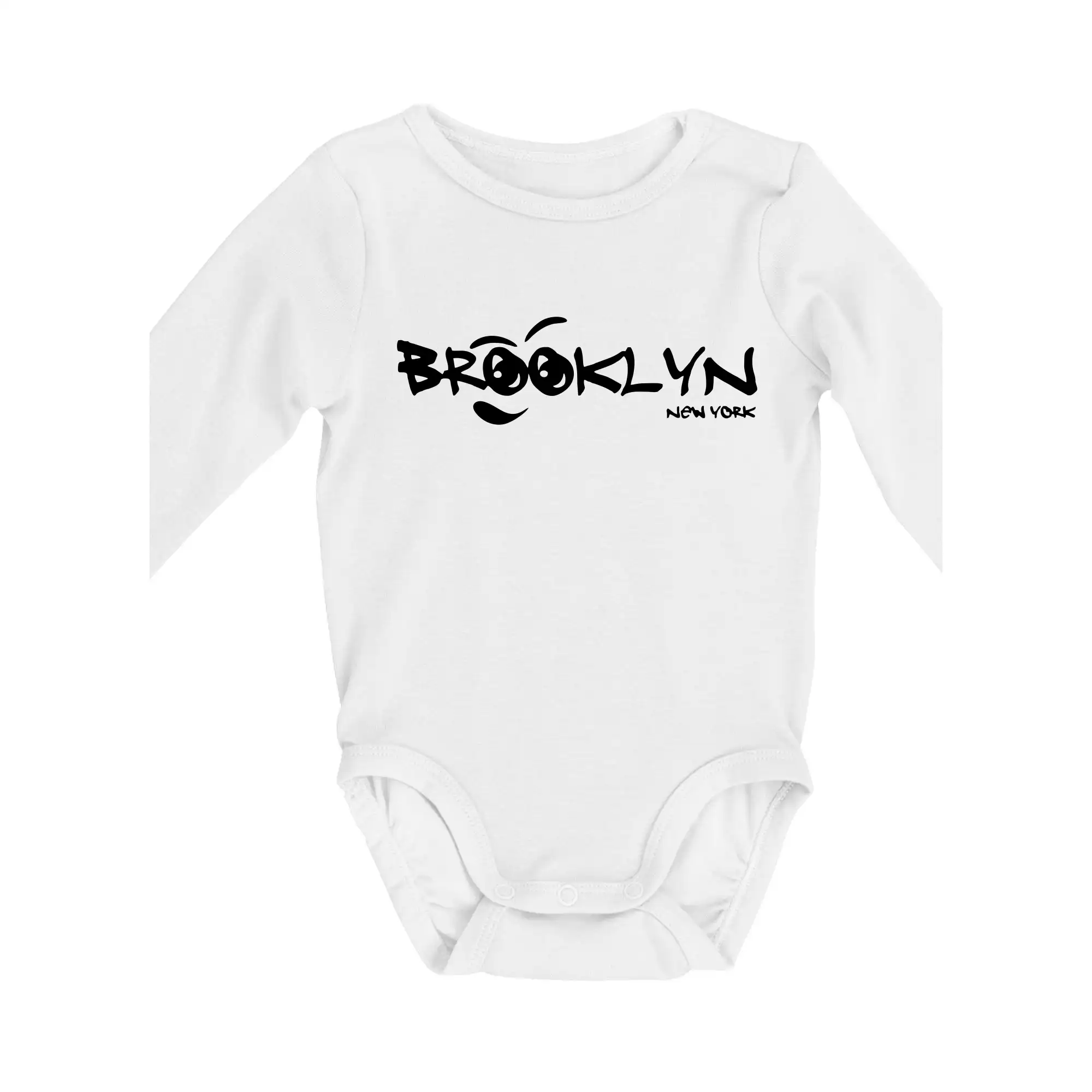 Tričká USA - Brooklyn úsmev - Body dojčenské s dlhým rukávom