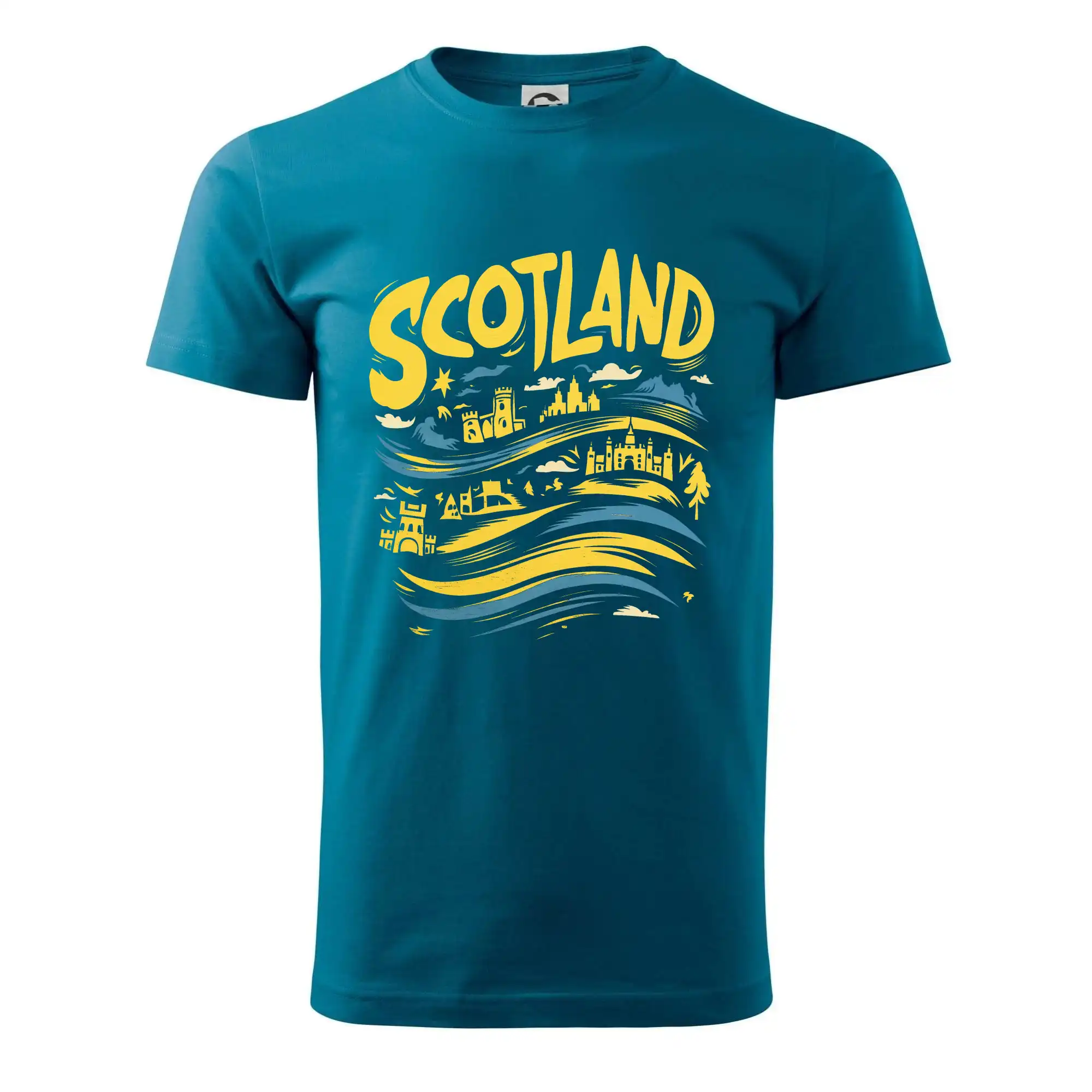 Scotland kreslené vlny