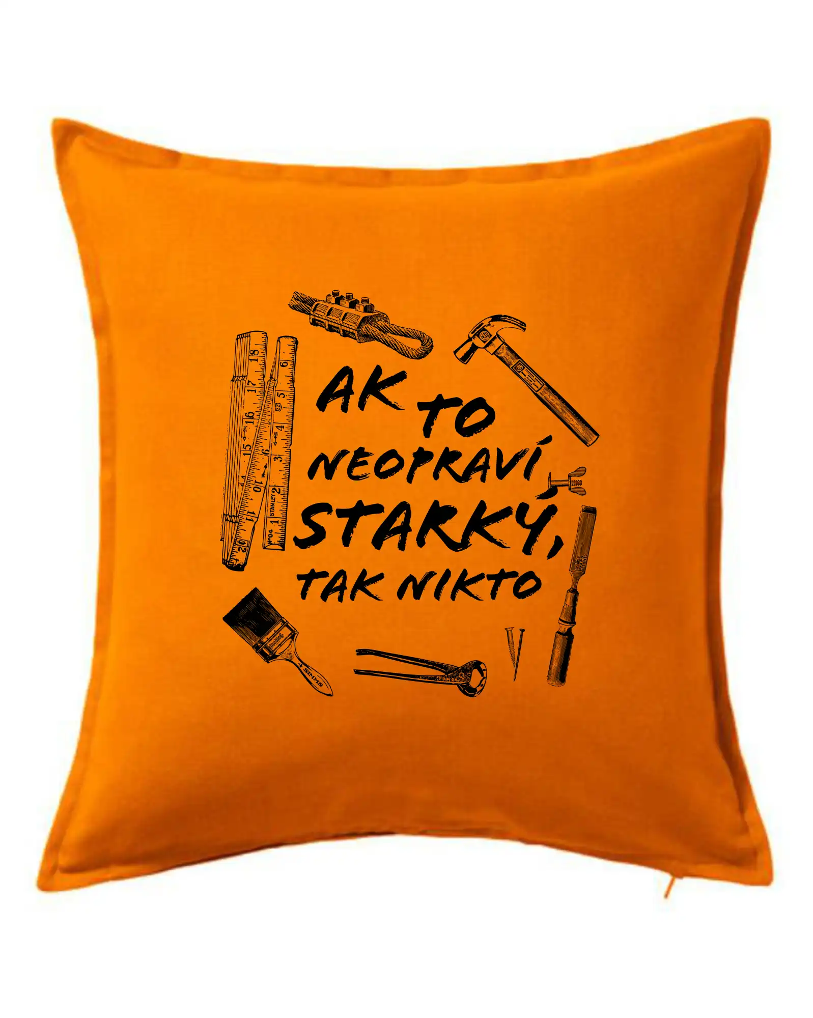 Ak to neopraví STARKÝ, tak nikto čiernobiely - Vankúš 50x50