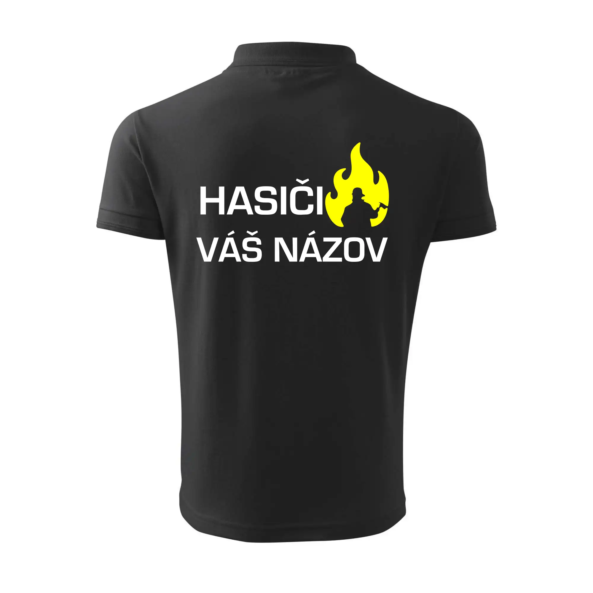 Hasiči - Váš názov - FLUO + Reflexná potlač