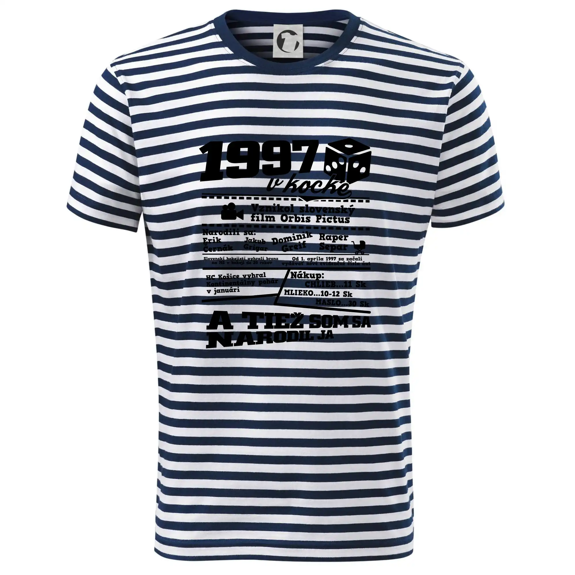 Trička s ročníkom 1997 - 1997 v kocke - Tričko na vodu