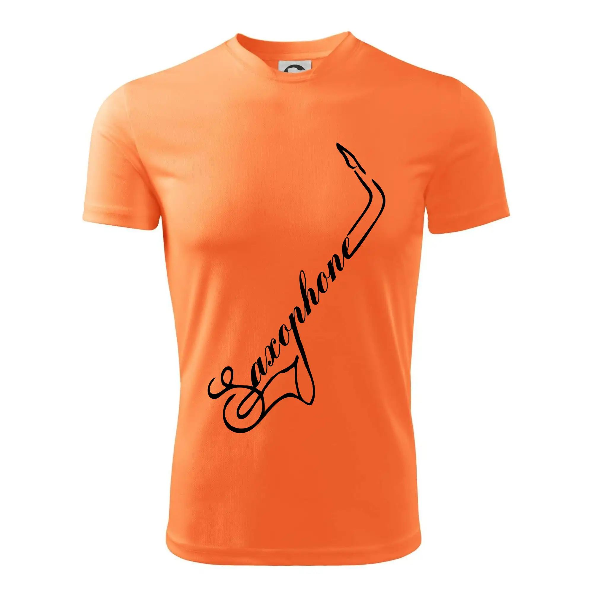 Hudobné tričká - Saxophone nápis - Detské tričko športové