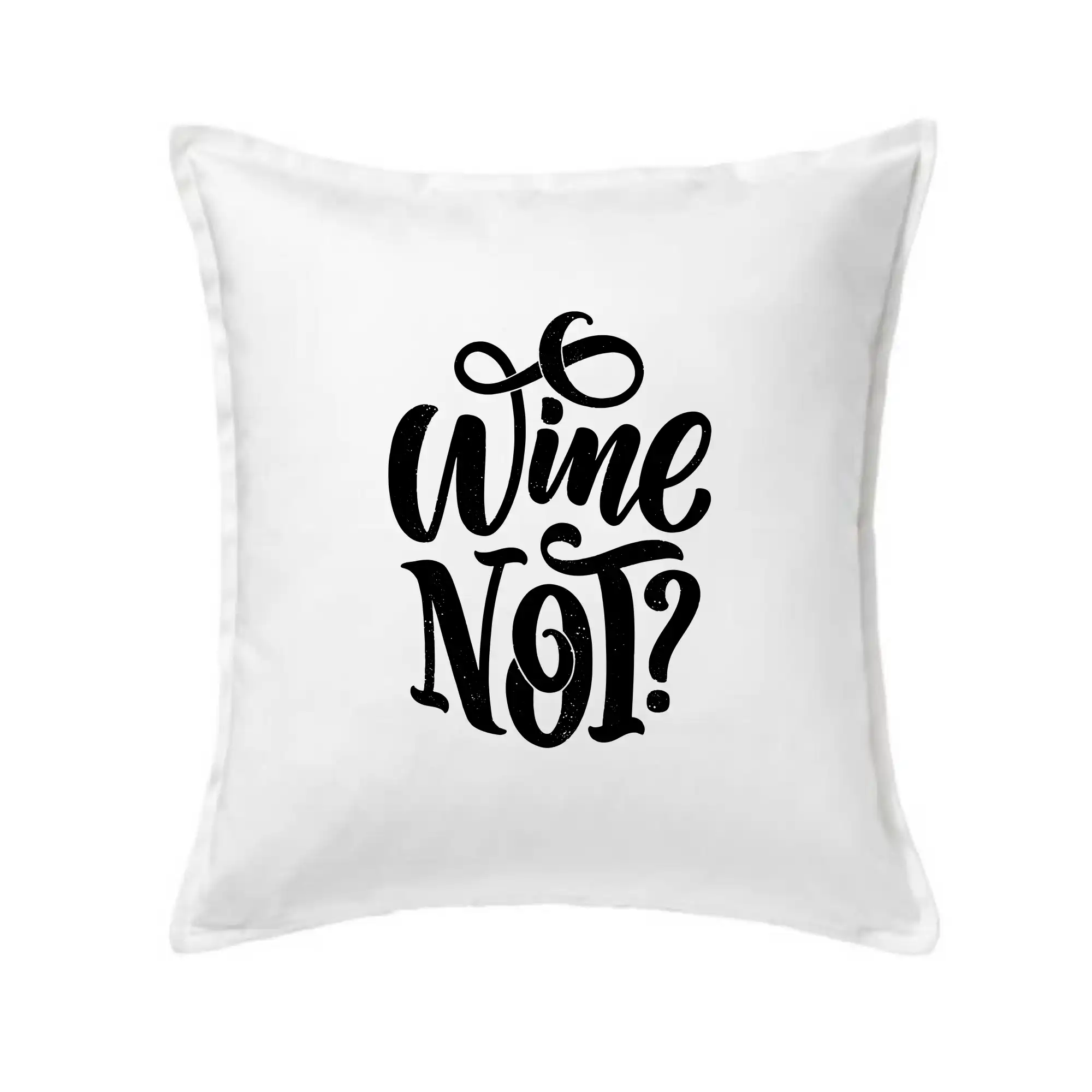 Vtipná tričká s tematikou vína - Wine not - čierna - Vankúš 50x50