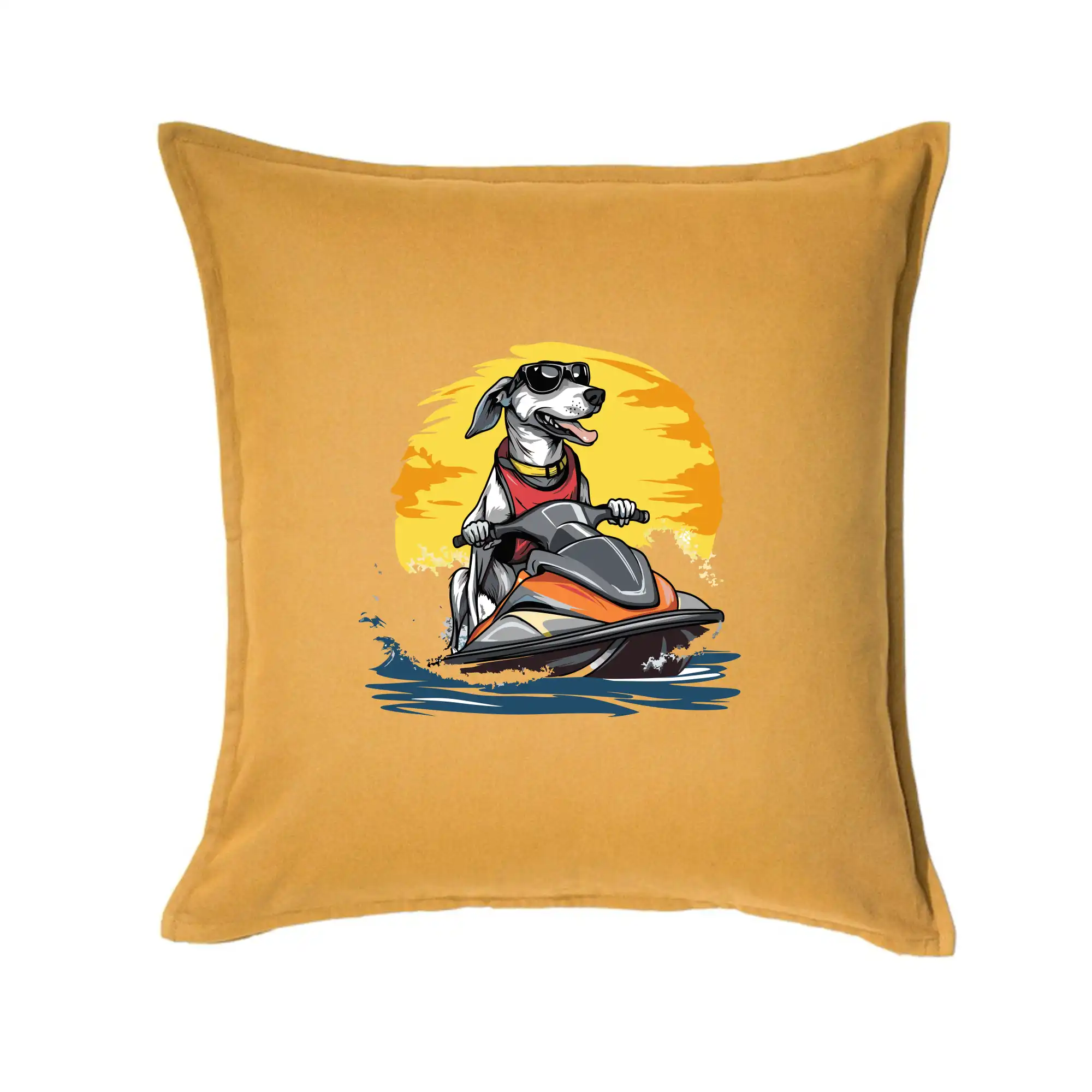 Chrt - Chrt na vodnom skútri - Vankúš 50x50