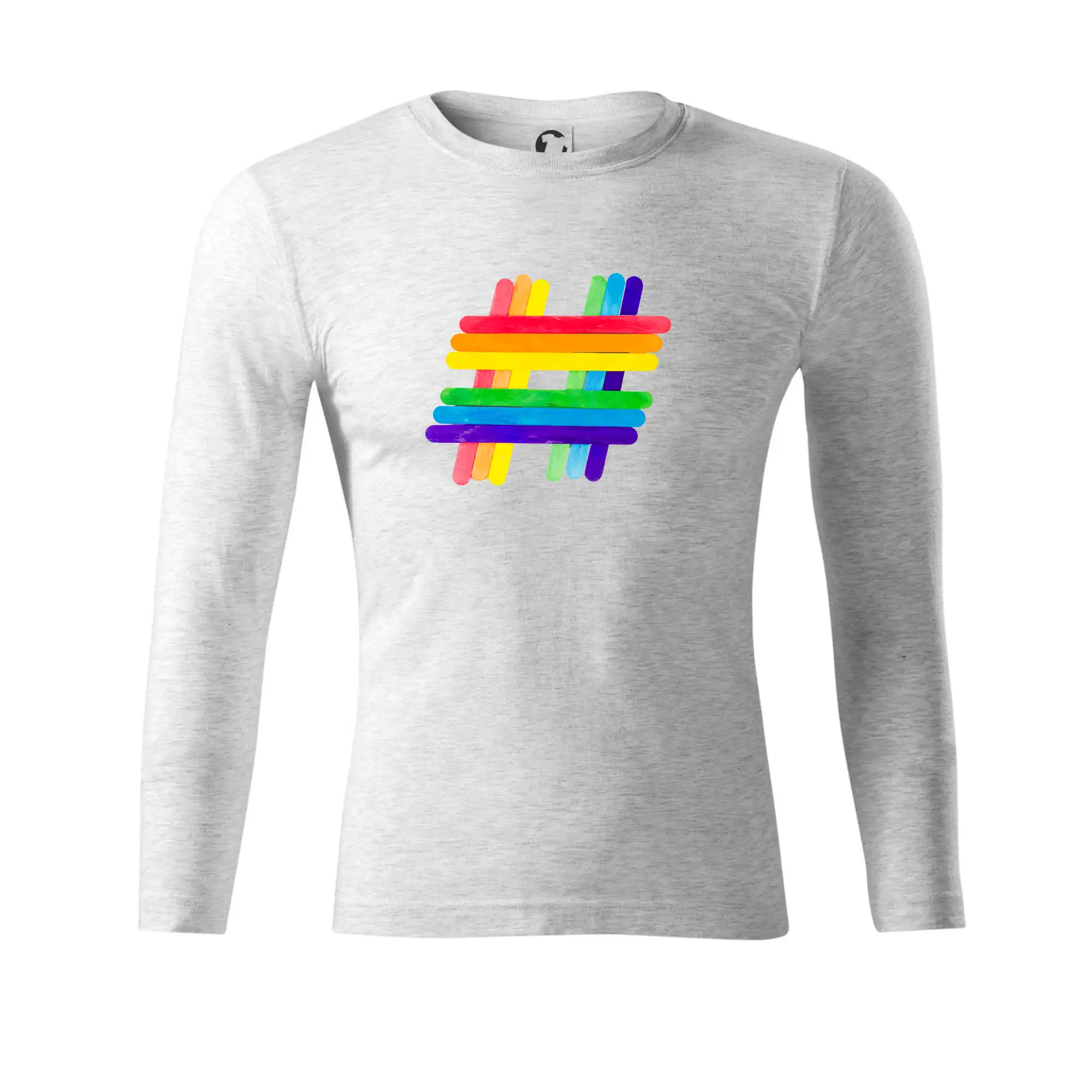Tričká pre LGBT a Queer komunitu - LGBT hashtag - Tričko Progress s dlhým rukávom