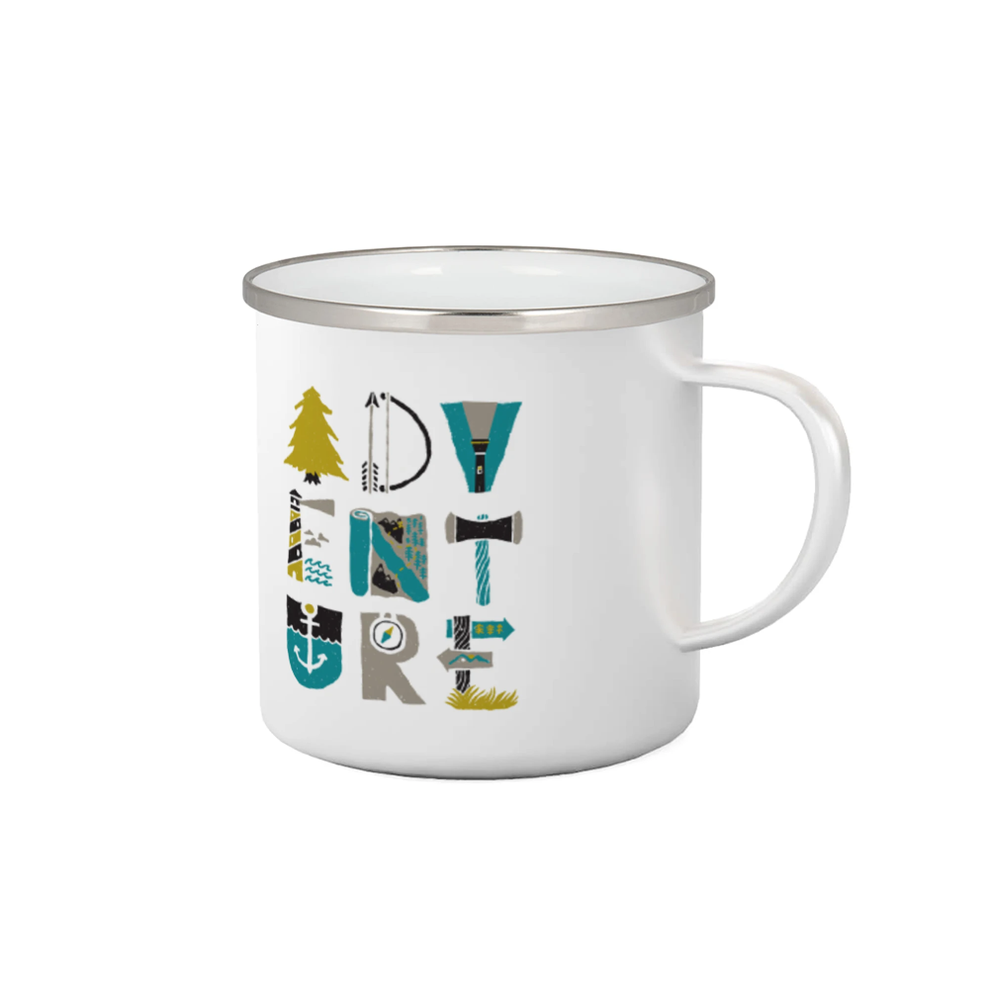 Trička na kempovanie - Adventure font - Plecháčik