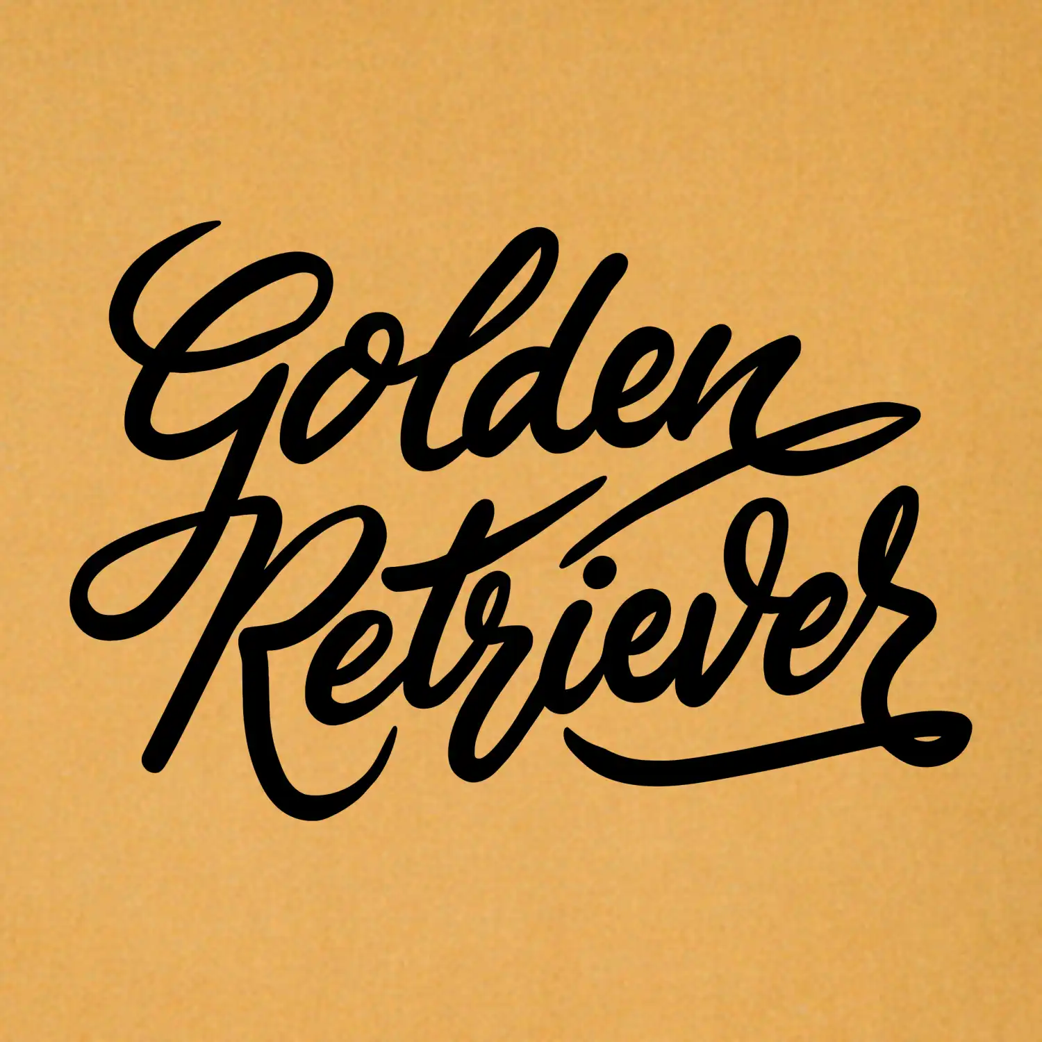 Golden retriever - nápis okrasný