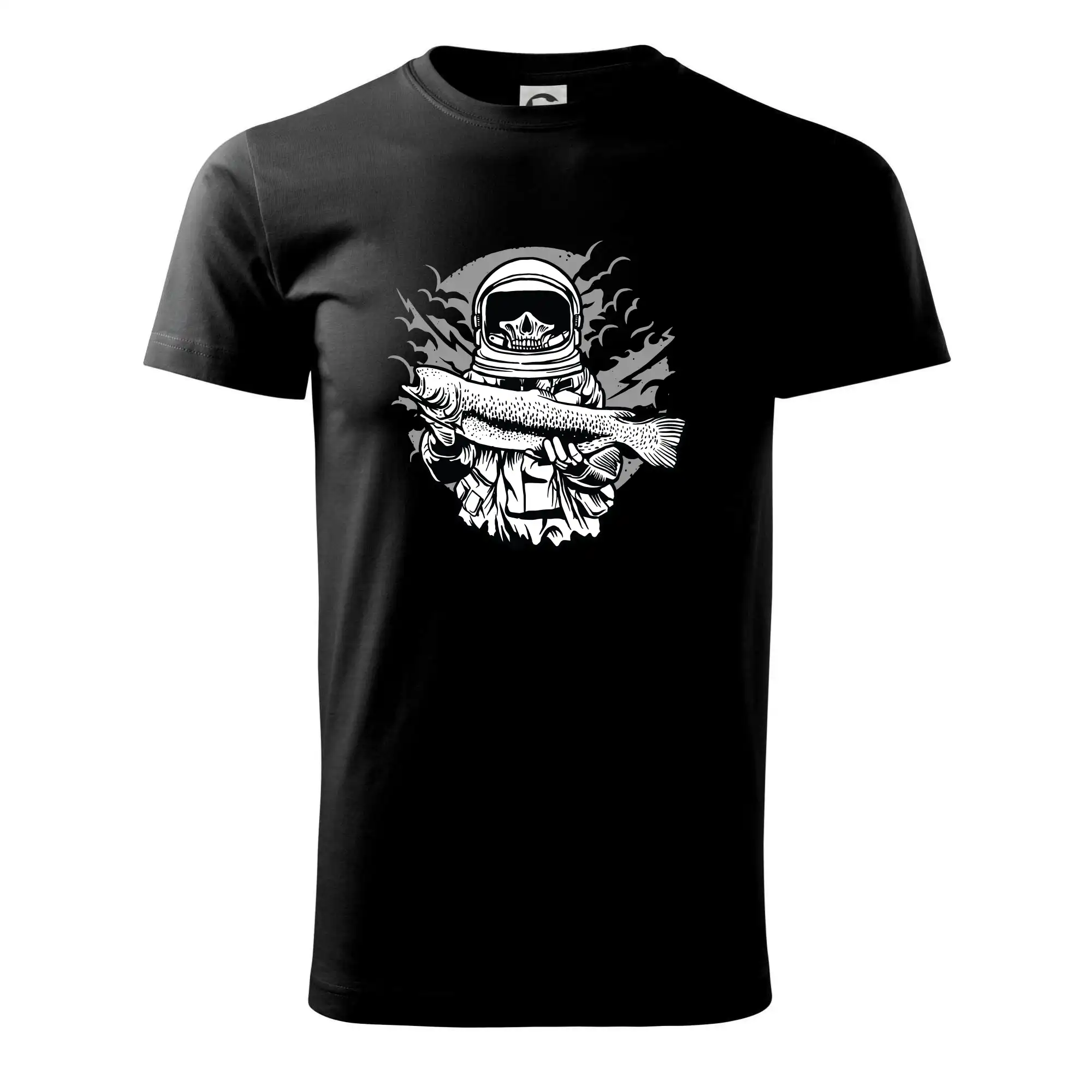 Tričká pre rybárov s potlačou - Astronaut Fishing - Tričko extra veľké  (5-8XL)