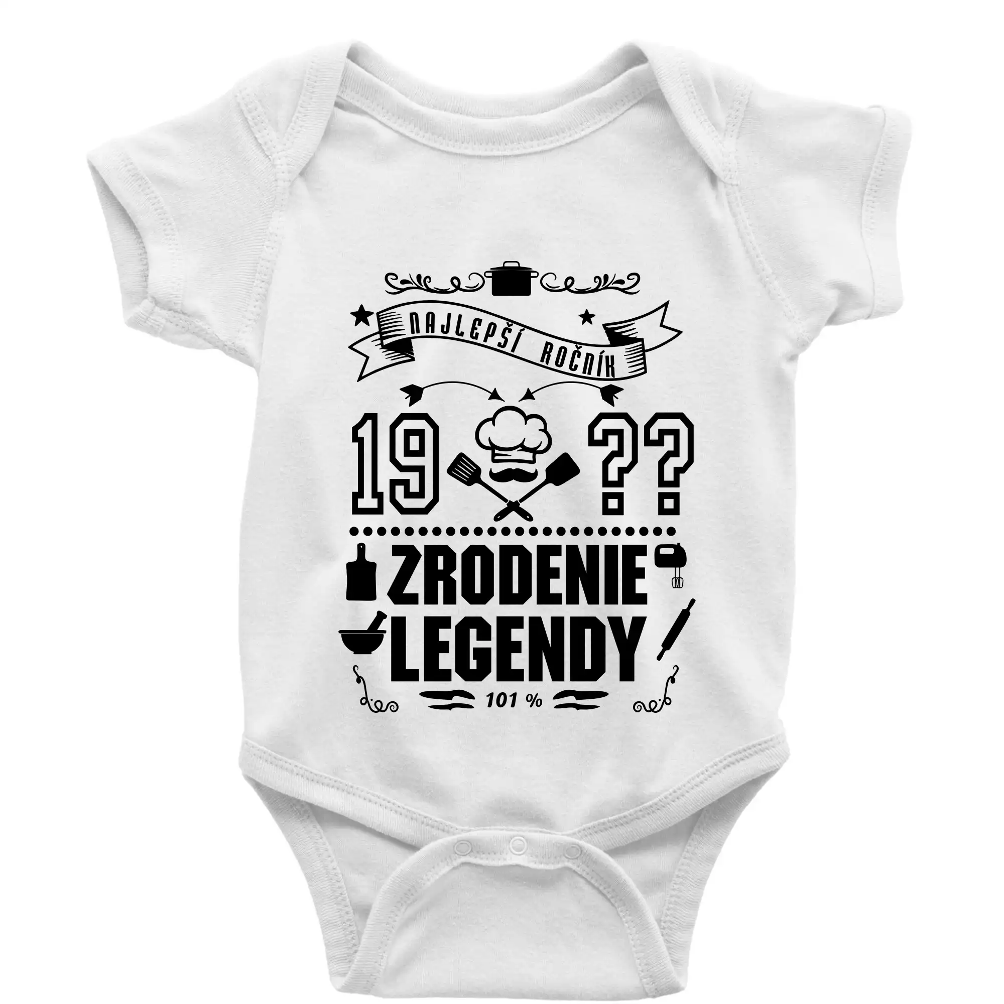 Trička Zrodenie legendy - Zrodenie legendy pre kuchárov - Body dojčenské s krátkym rukávom