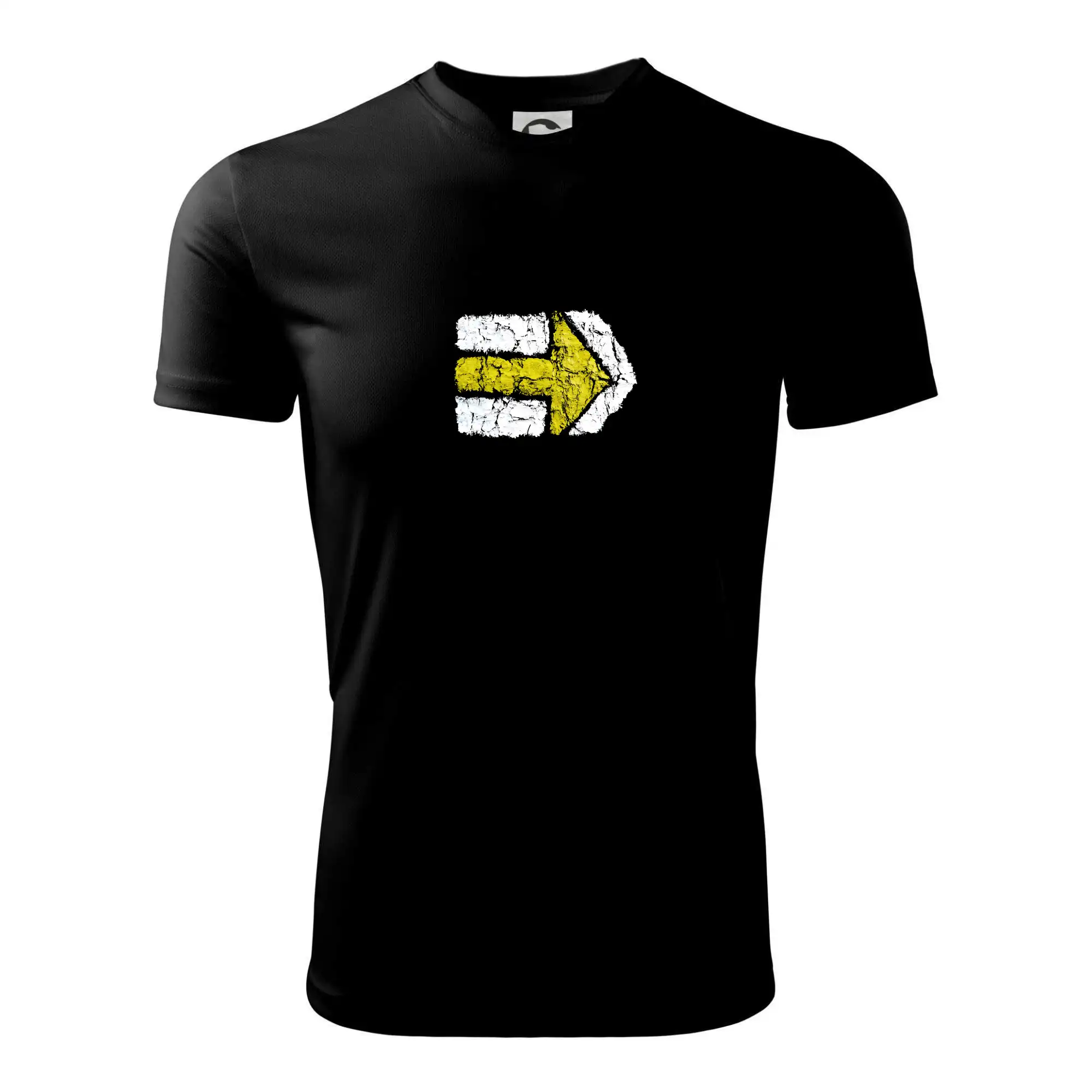 Trička na kempovanie - Párová turistická značka žlutá - Pánske tričko Fantasy športové