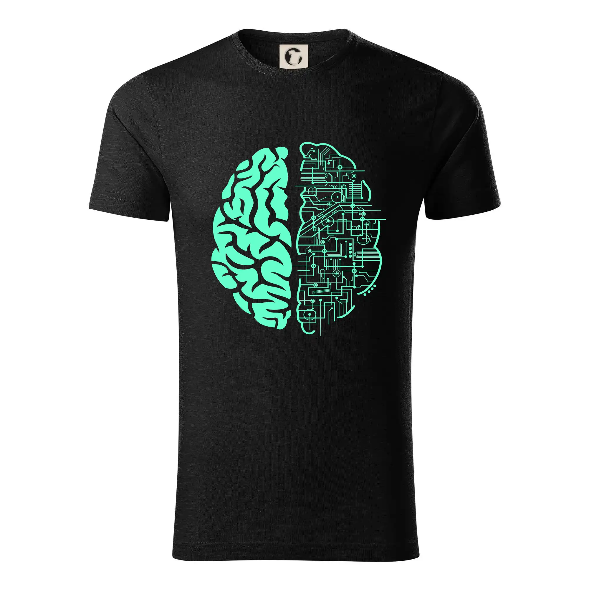 Grafické tričká - Electric Brain - Tričko z organickej bavlny