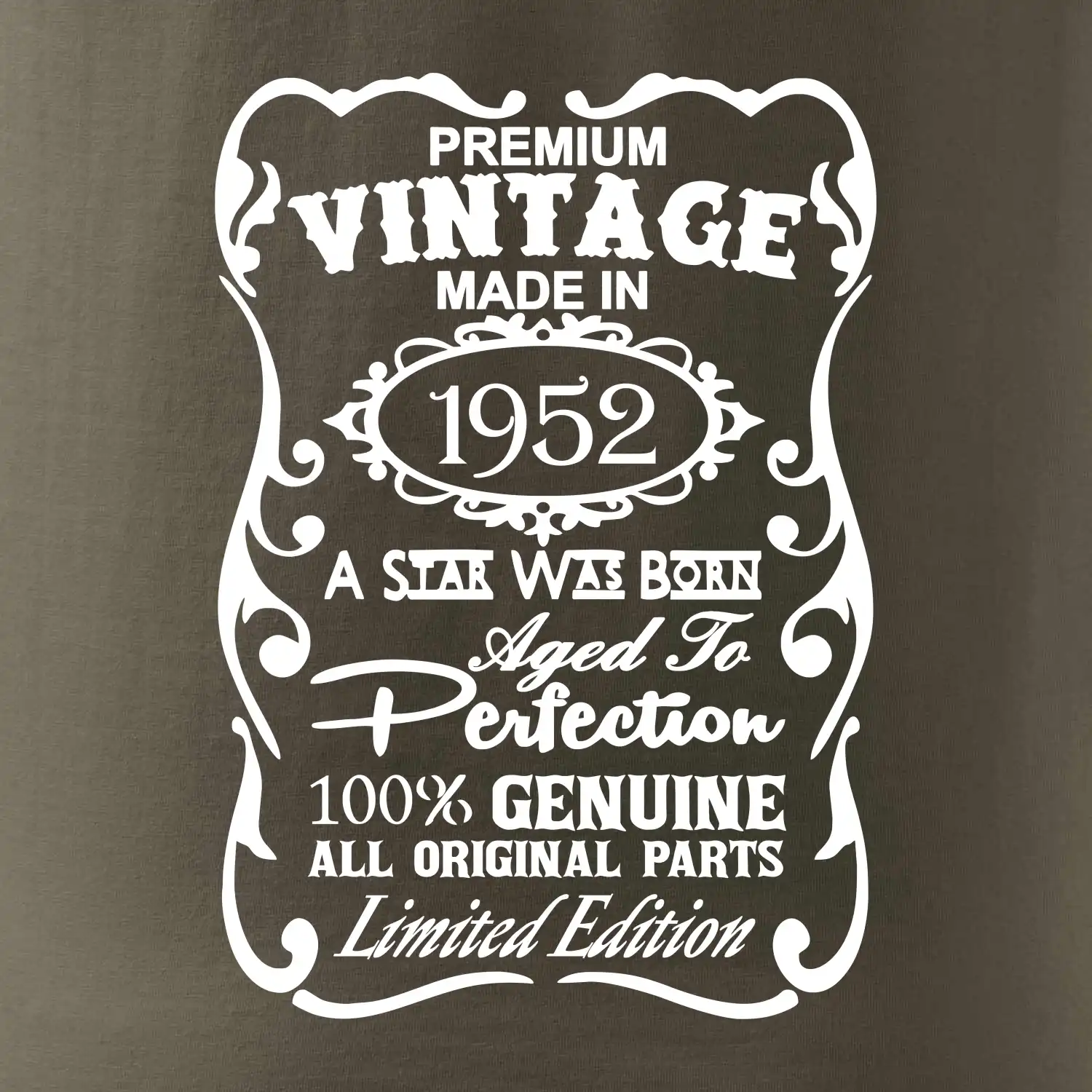 Vintage Etiketa - 1952