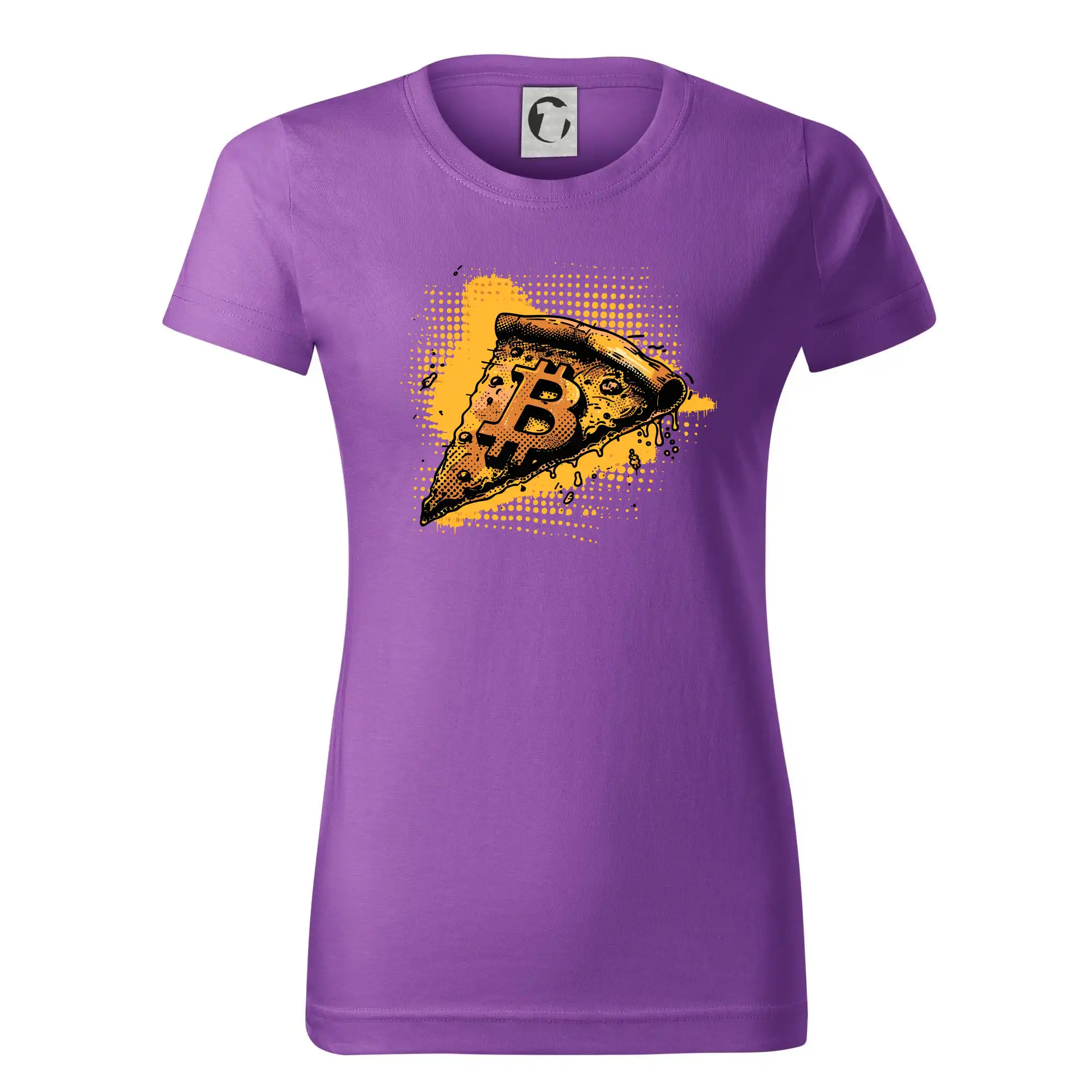 Bitcoin oranžová pizza