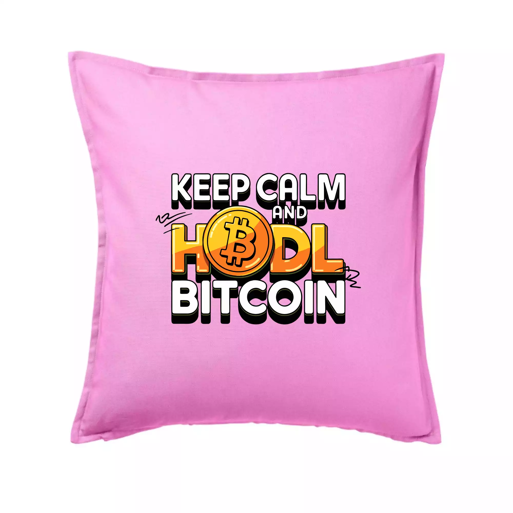 3D nápis Keep Calm and HODL Bitcoin