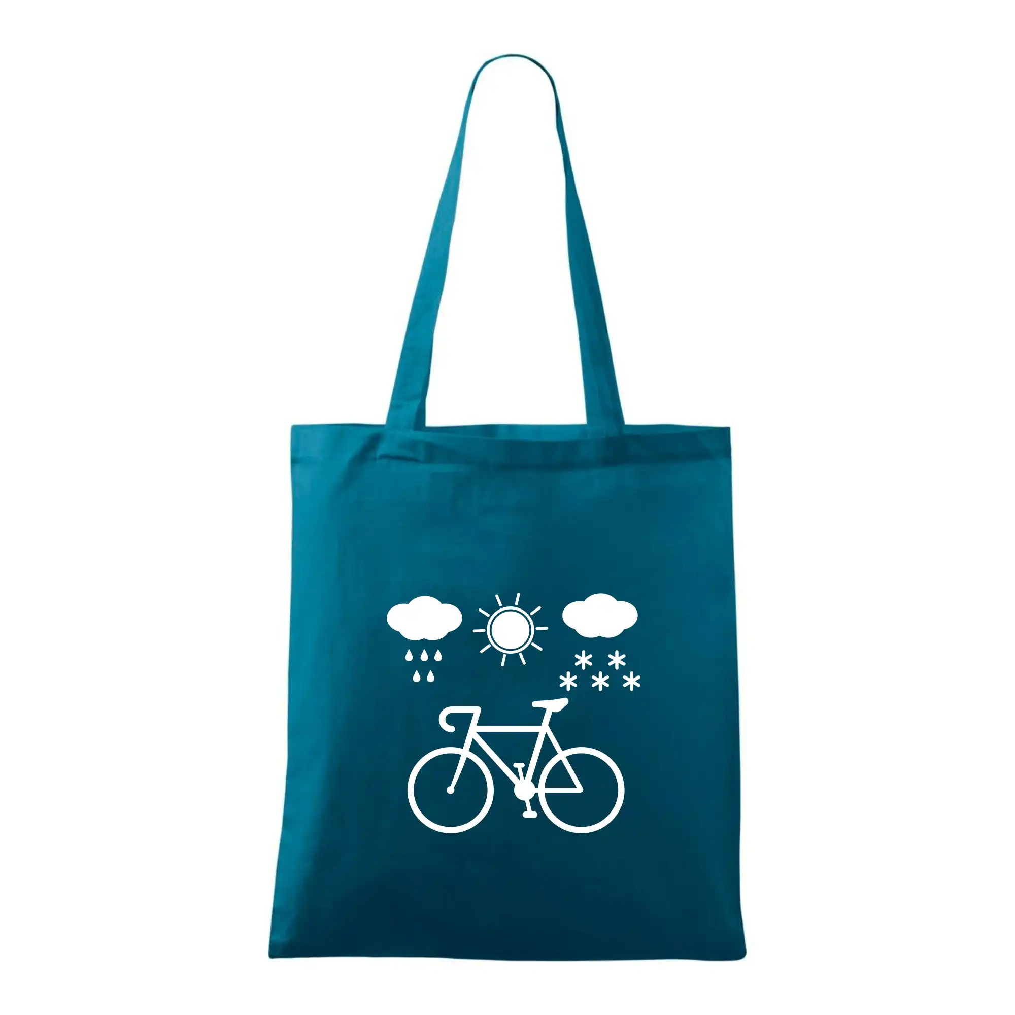 Tričko ako darček pre cyklistu - Cyklista za každého počasia - Taška bavlnená