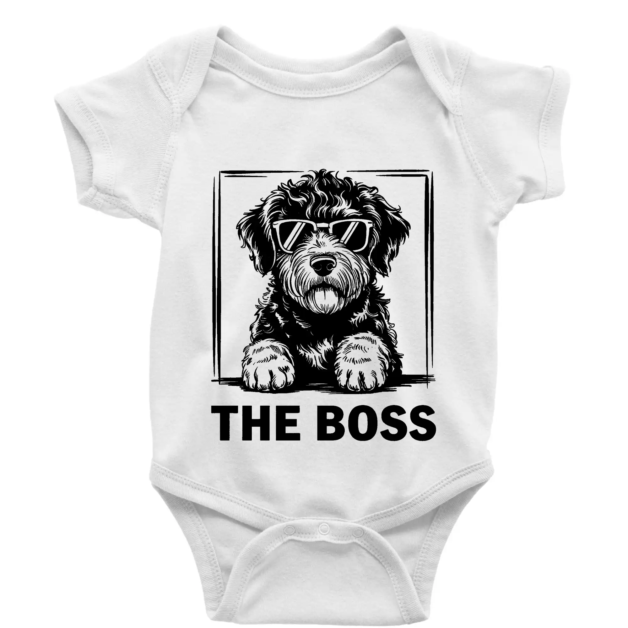 Ostatné psie plemená - Lagotto romagnolo the boss - Body dojčenské s krátkym rukávom