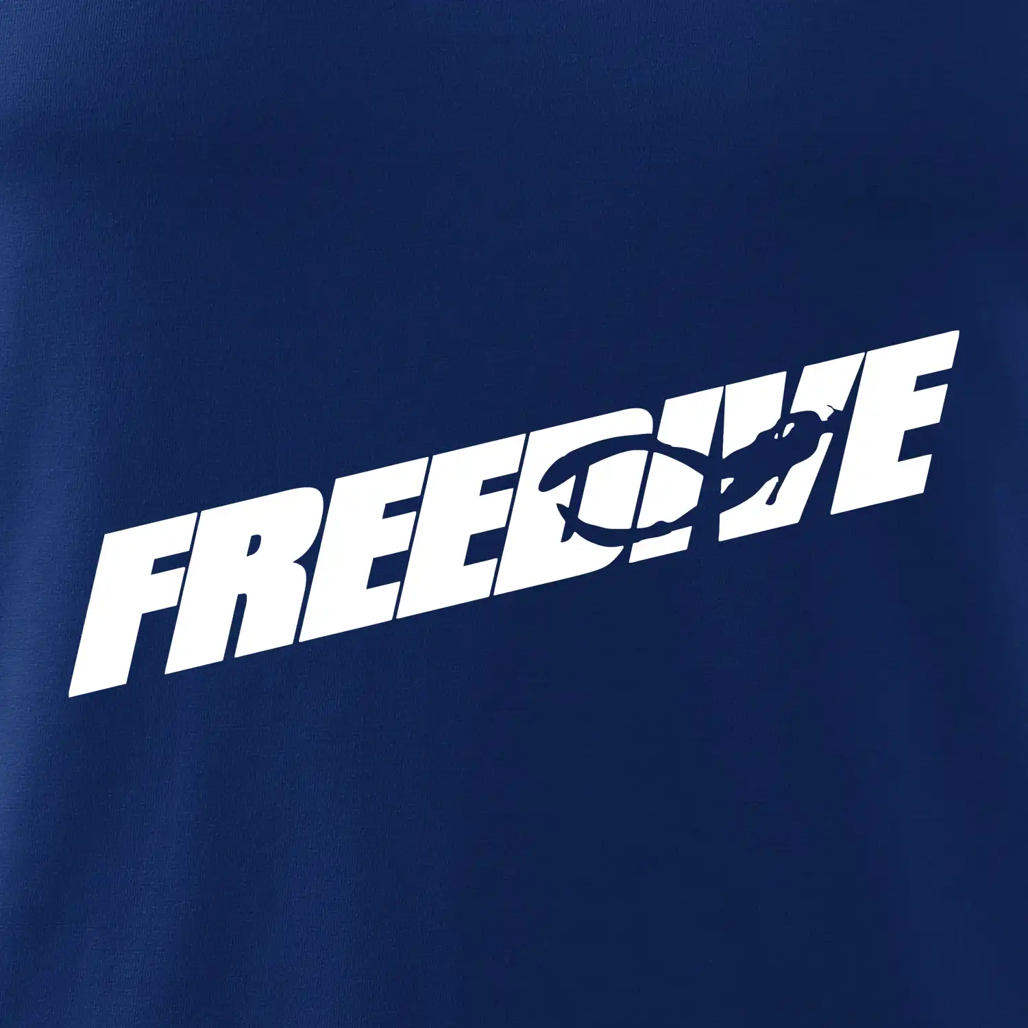 Freedive - nápis s potápěčem