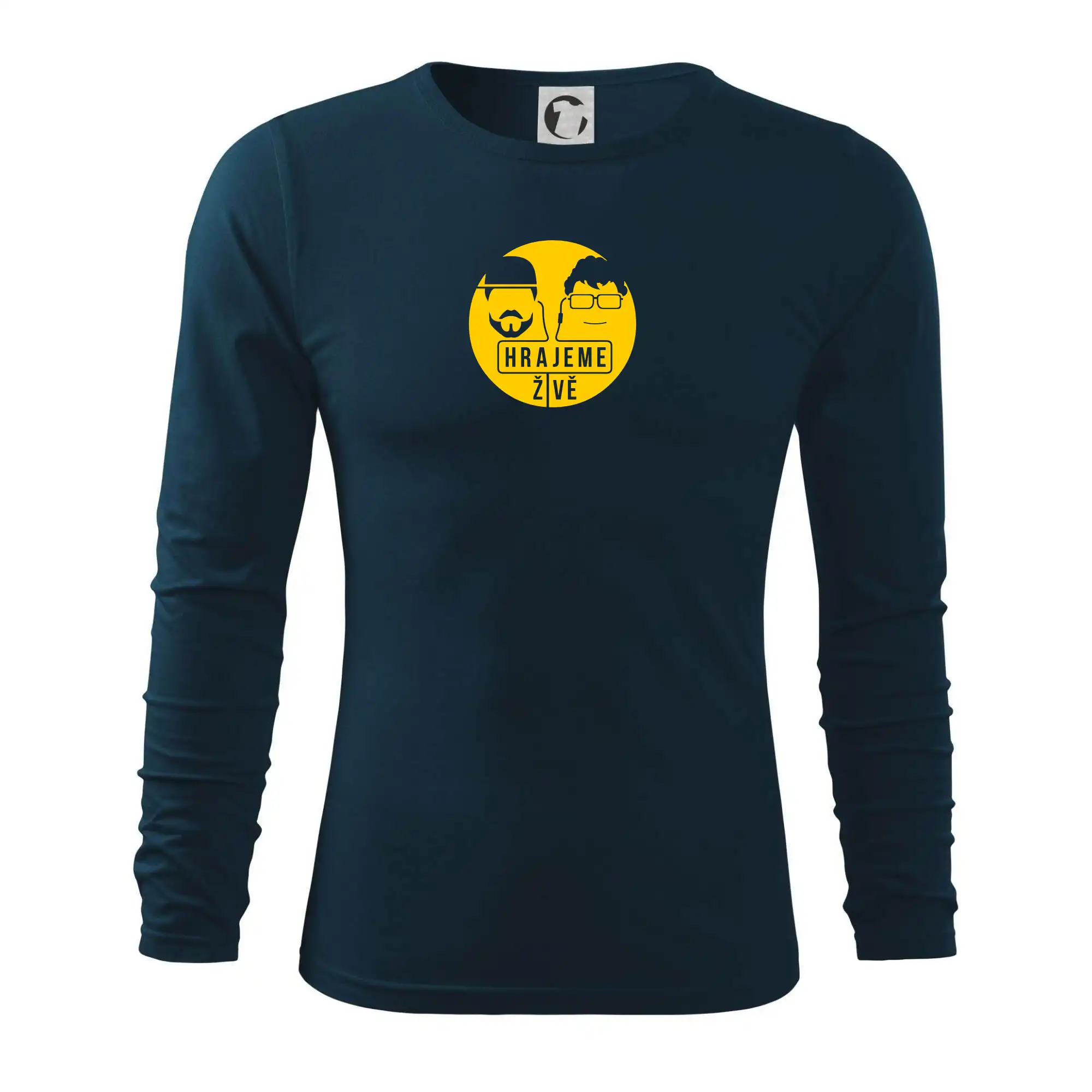 Tričká, mikiny a šiltovky pre Youtubery - Vortex hrajeme živě - Tričko s dlhým rukávom FIT-T long sleeve