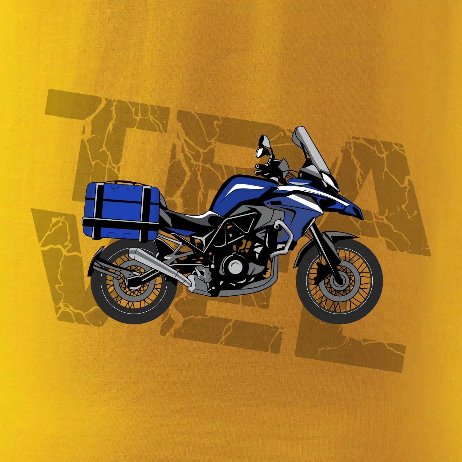 Cestovní enduro modré