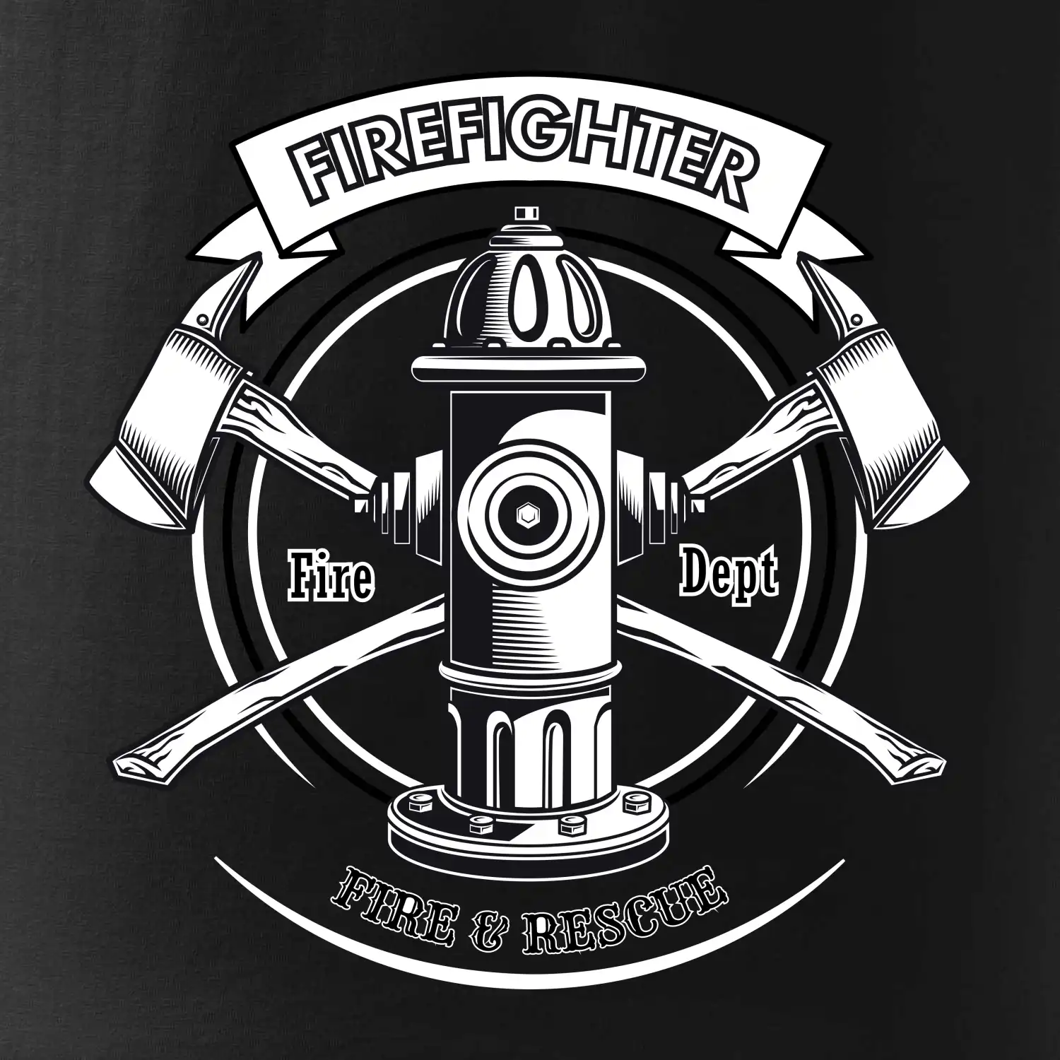 Firefighter logo Fire and rescue