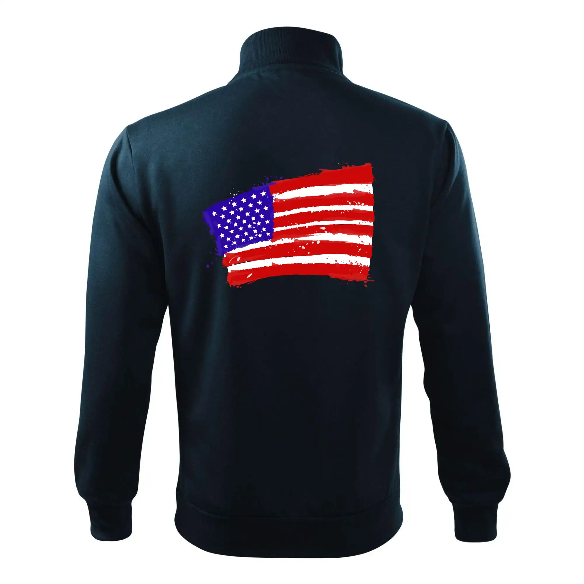 Americká vlajka ohnutá