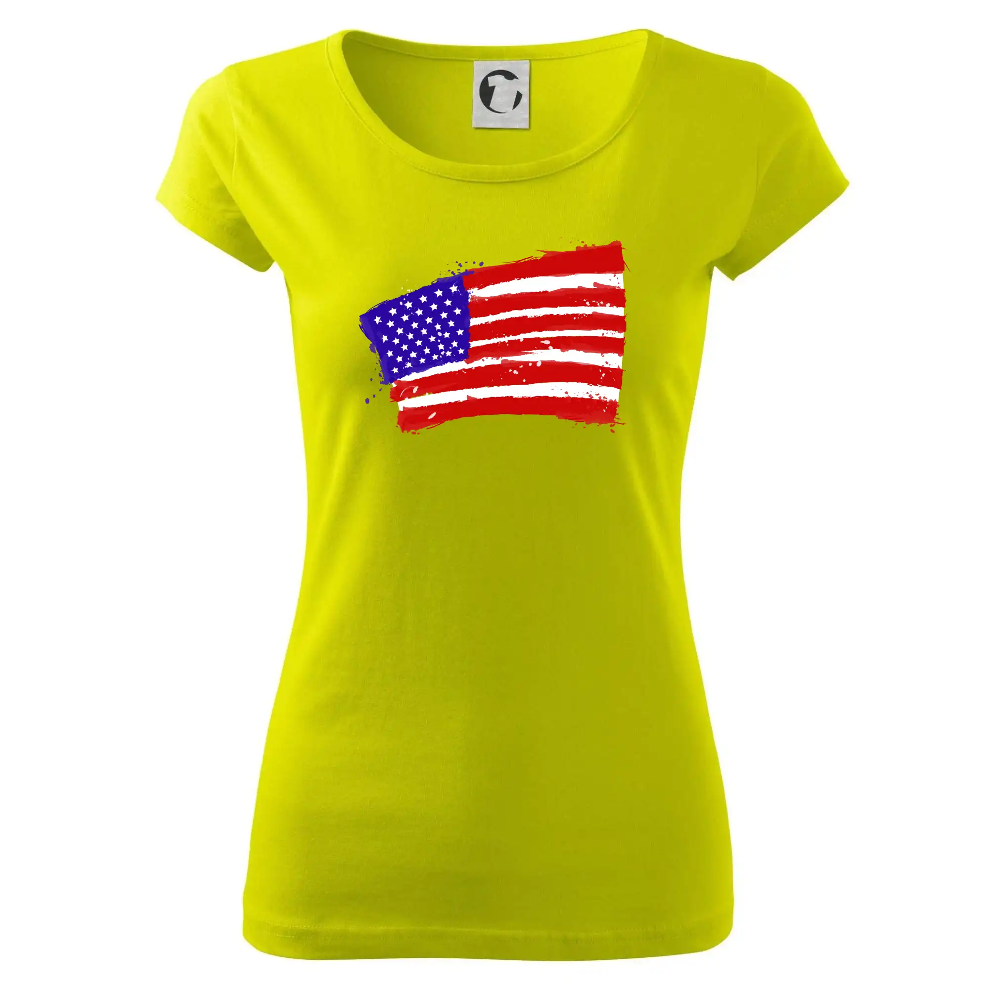 Americká vlajka ohnutá