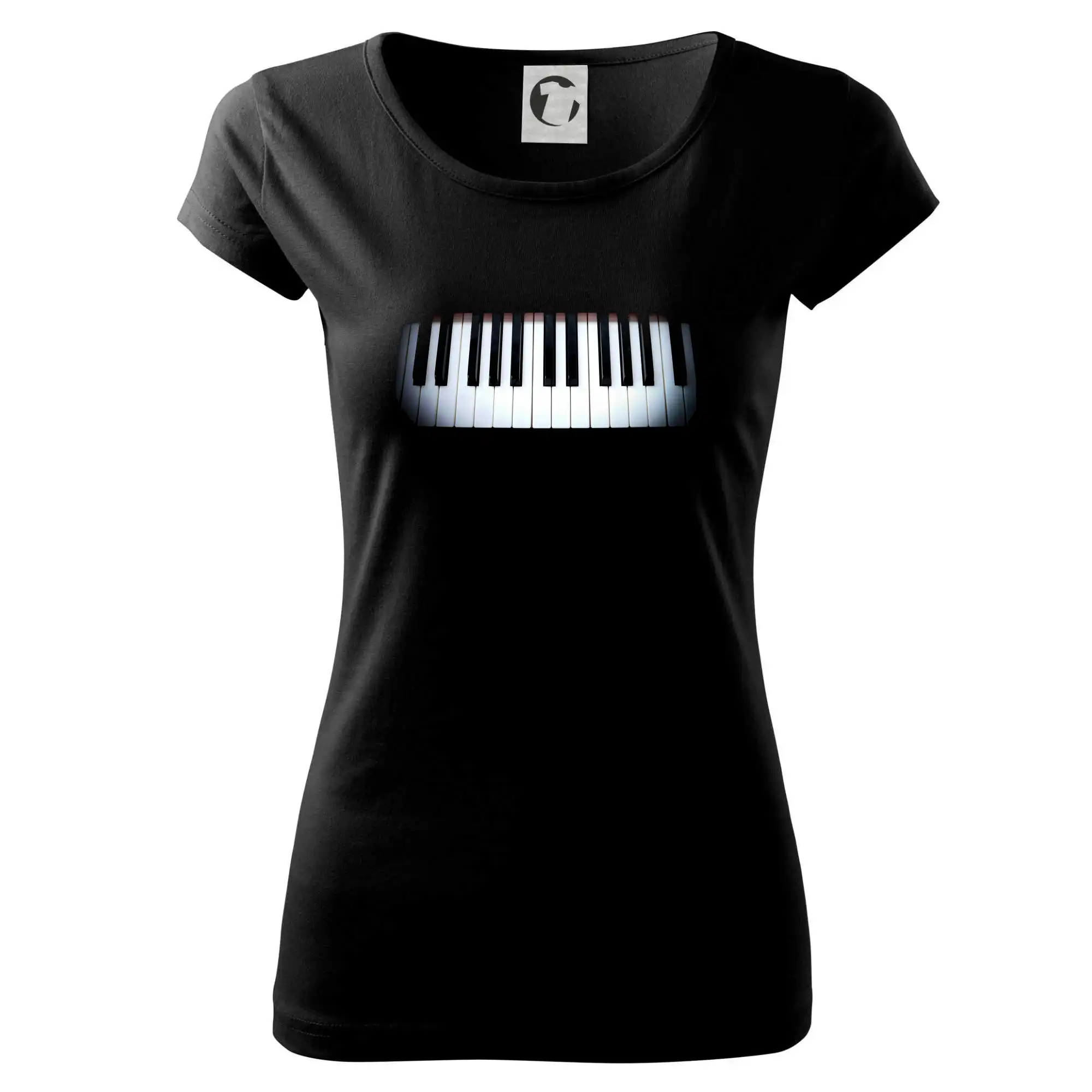 Piano v tme - Dámske tričko Pure