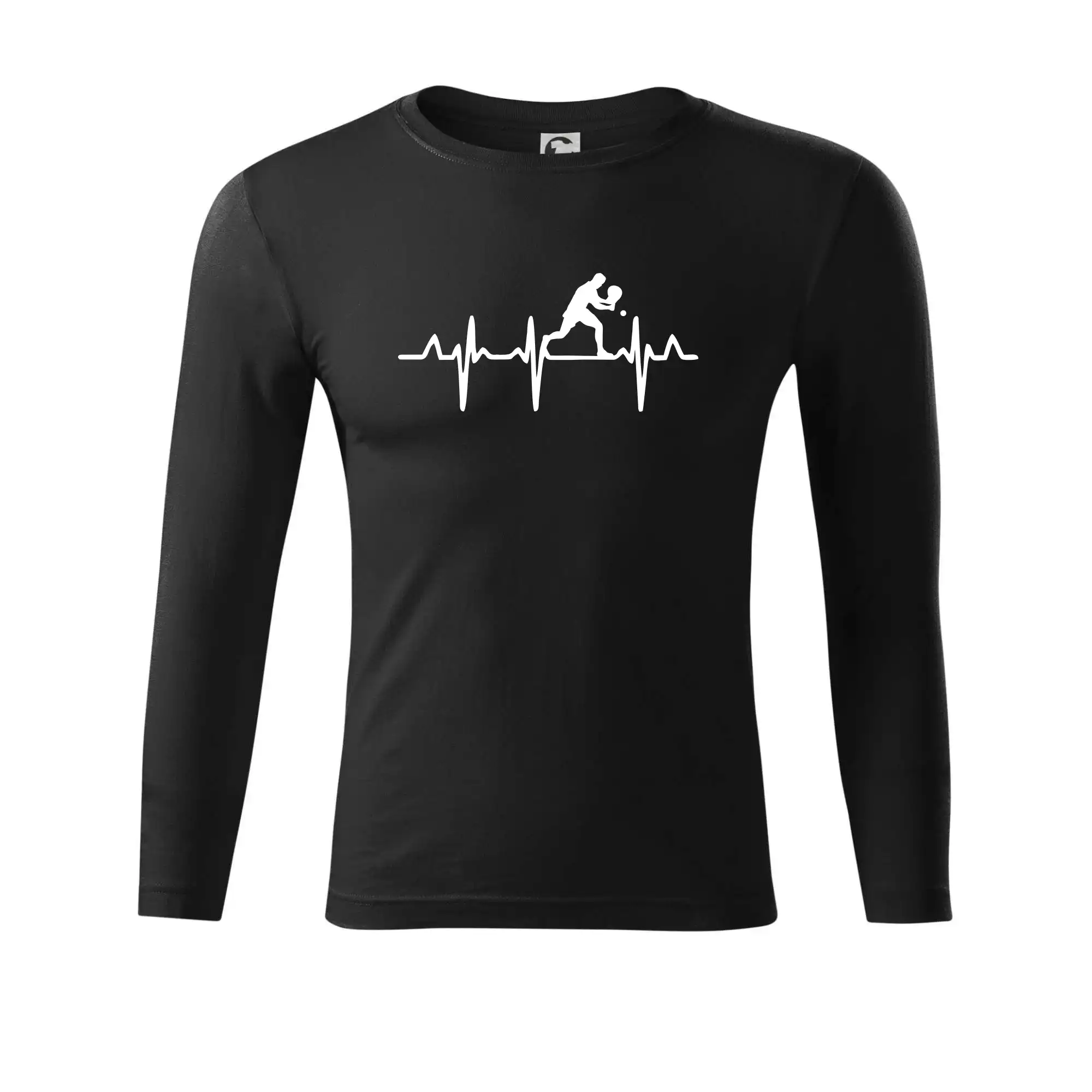 EKG stolní tenista stojící