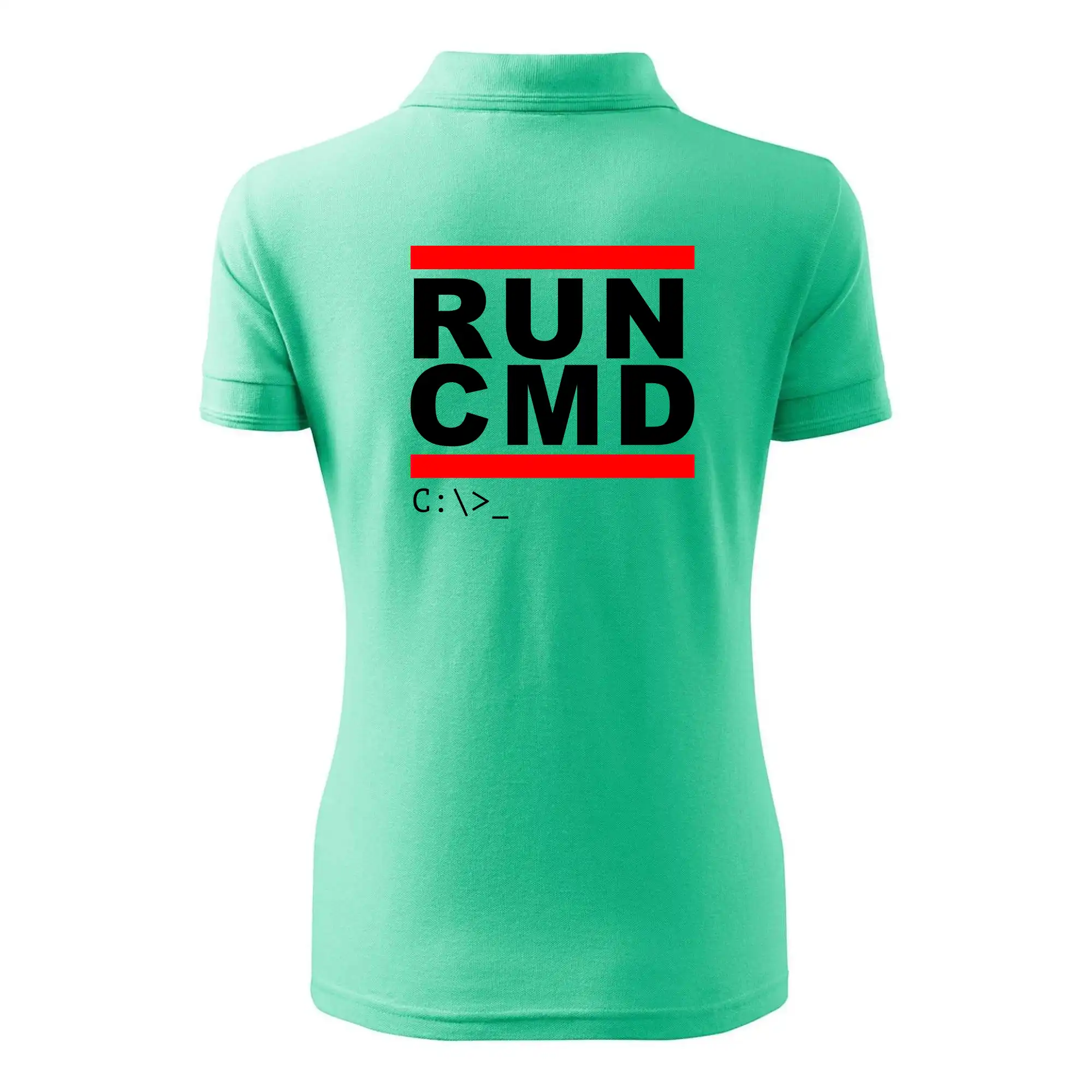Tričká pre ajťákov - Run CMD - Polokošeľa dámska Pique Polo