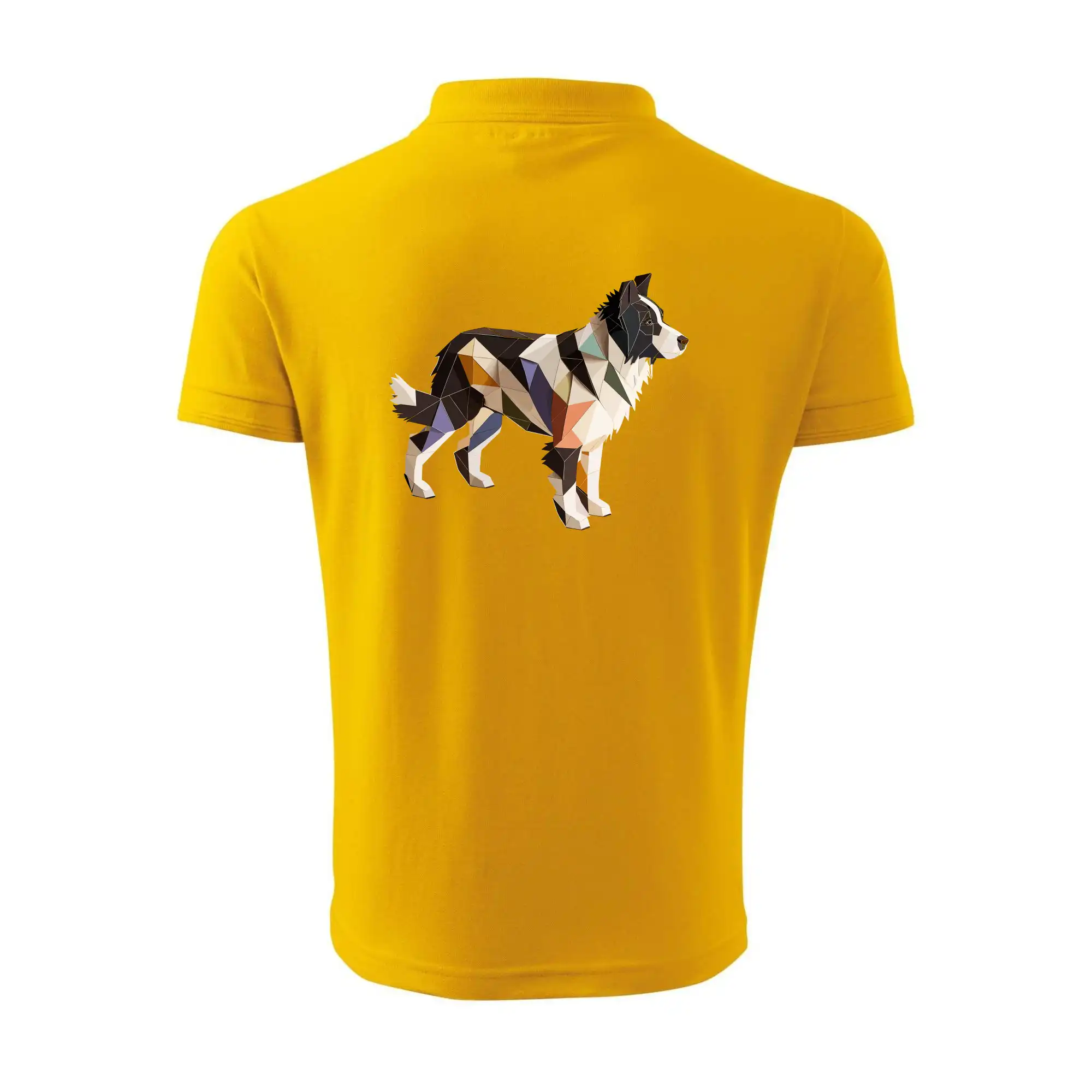 Border colie slepená z papíru