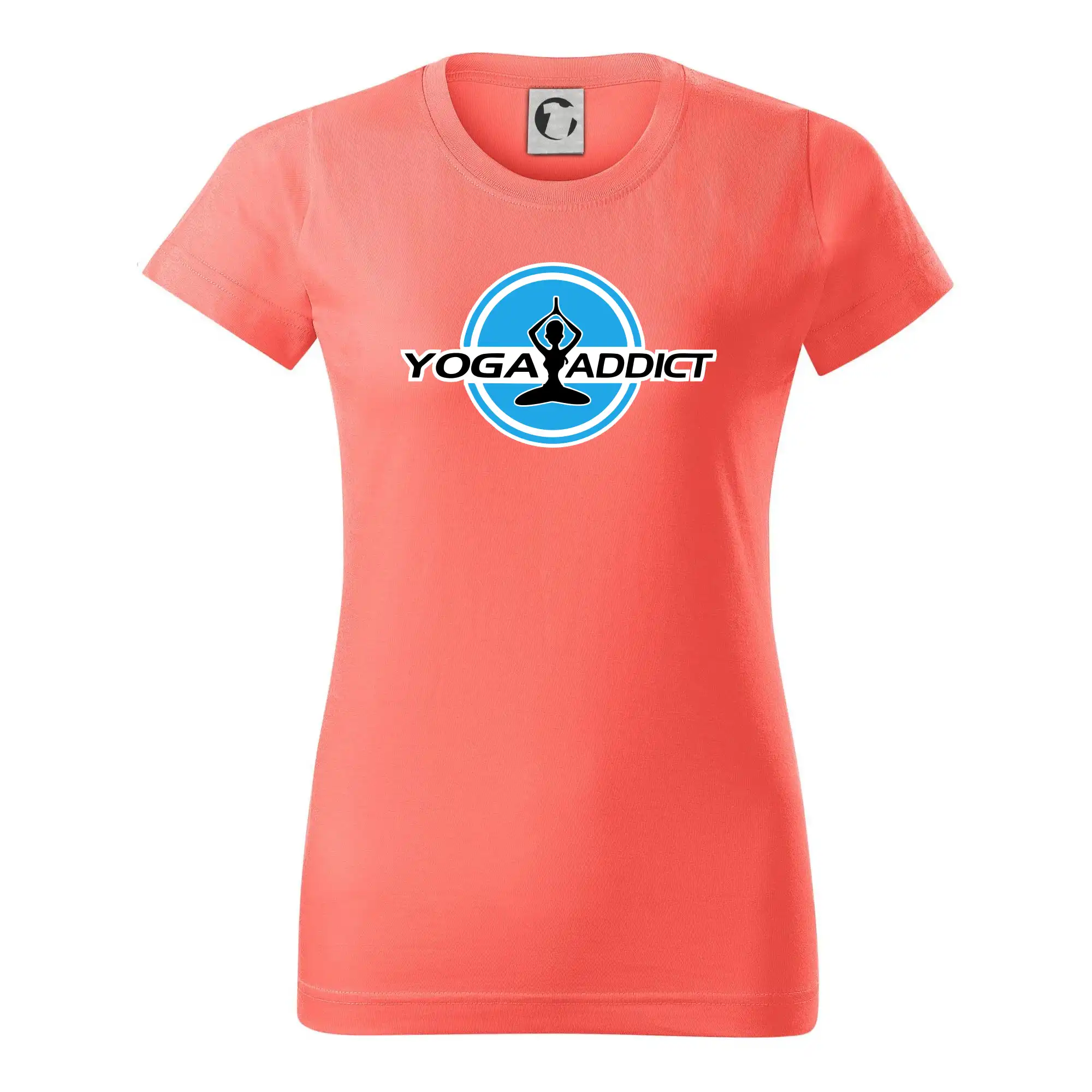 Tričká na jógu - Yoga addict - Dámske tričko basic - ľahko voľnejšie a dlhšie