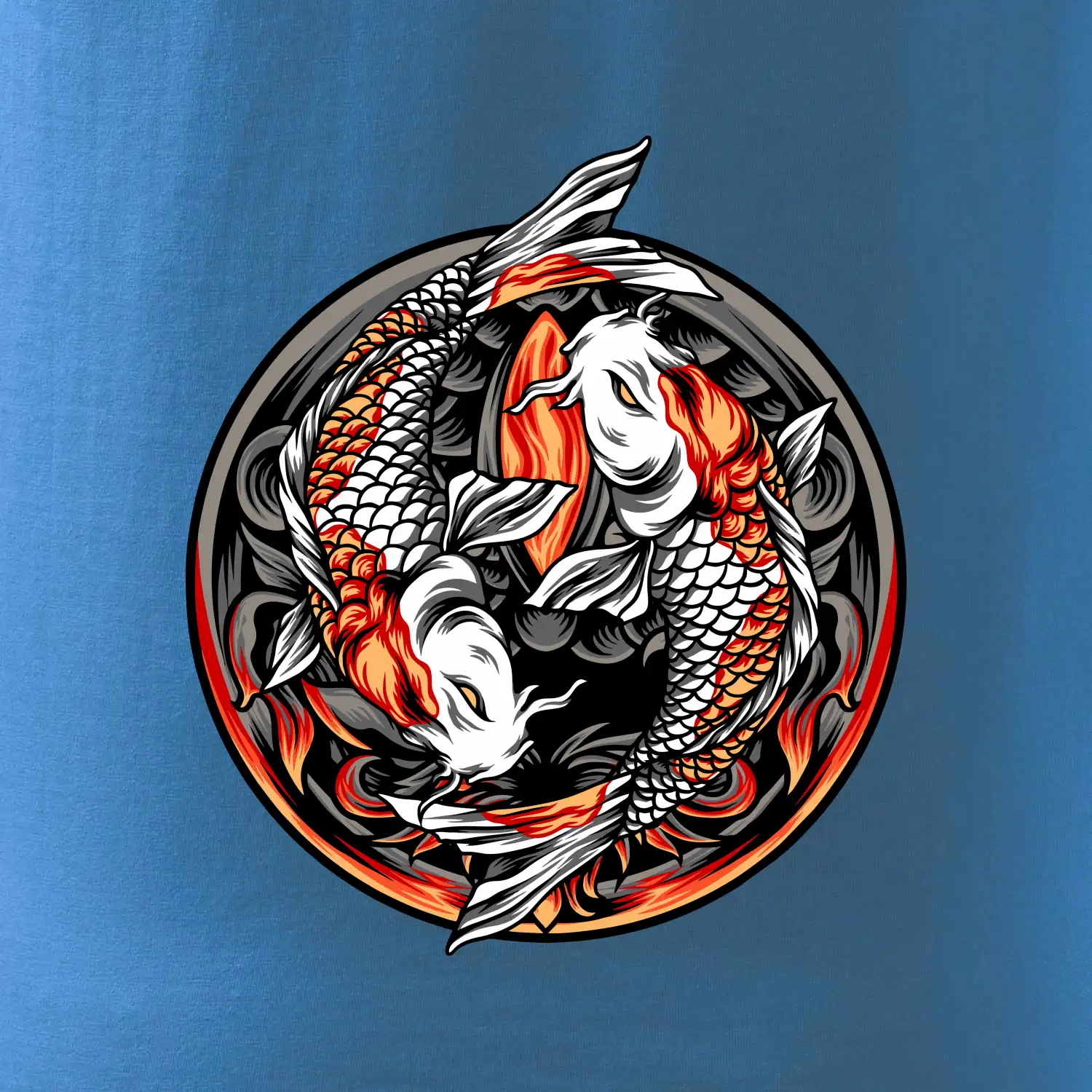 Yin & Yang Koi kapr - oranžový