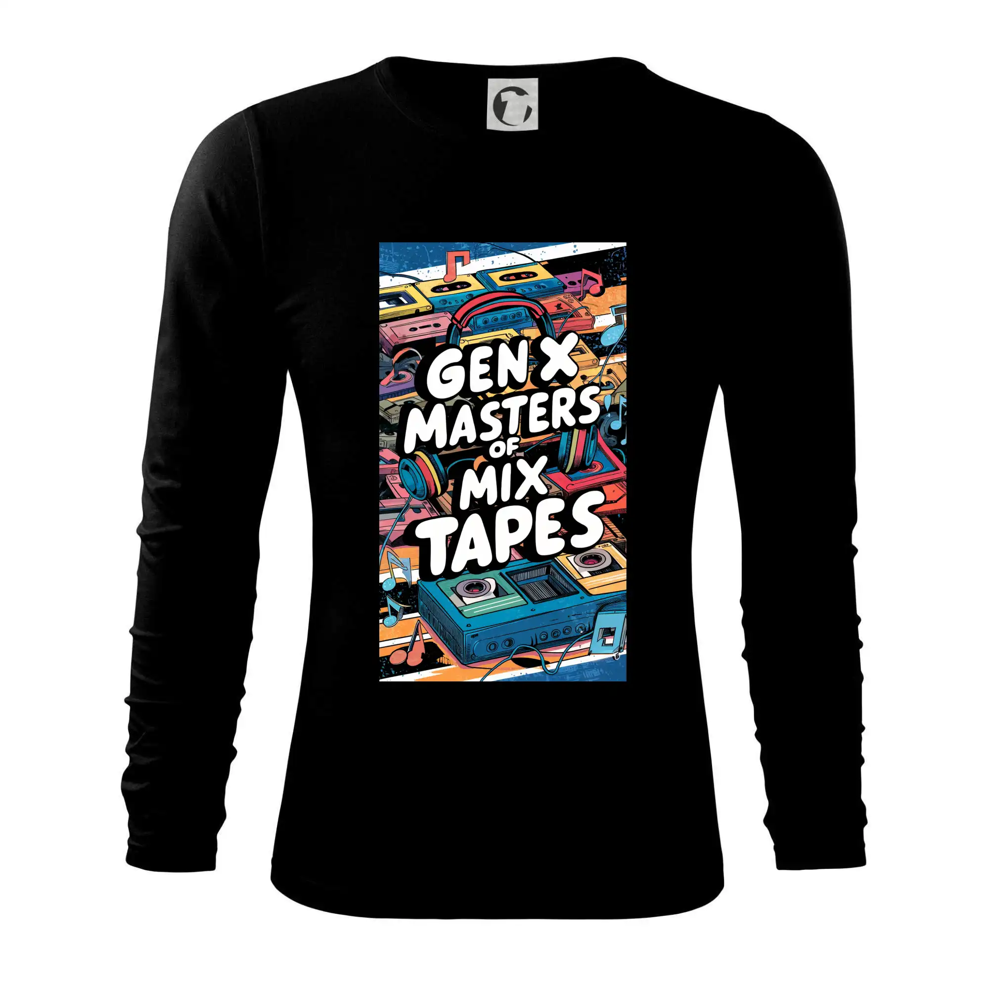 Tričká s motívmi ktoré frčia na internete - Generace X (Gen X) - Master od Tapes - Tričko s dlhým rukávom FIT-T long sleeve
