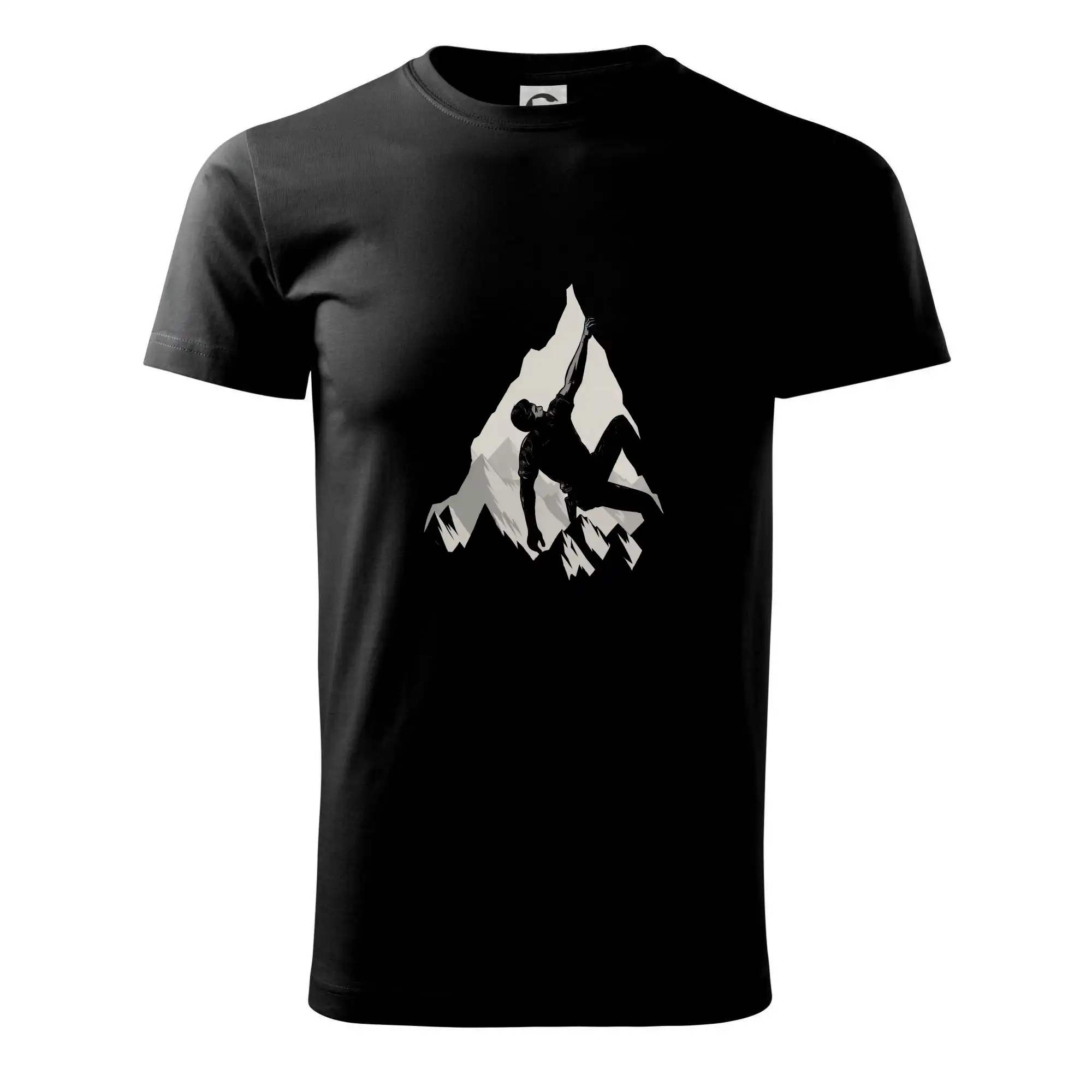 Trička pro horolezcov - Hrolezec v noci - Tričko extra veľké  (5-8XL)