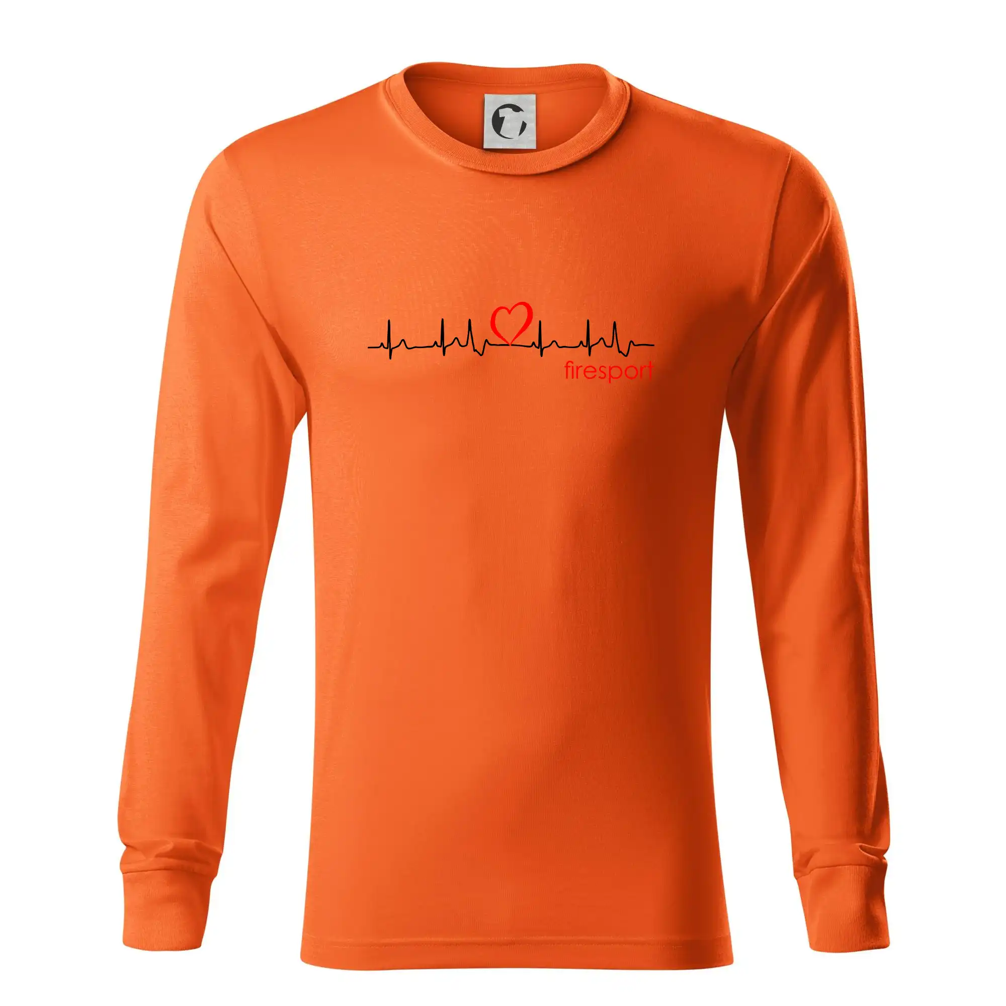 Originálne tričká pre hasičov - Moje srdce bije pre firesport - Tričko s dlhým rukávom LS R05