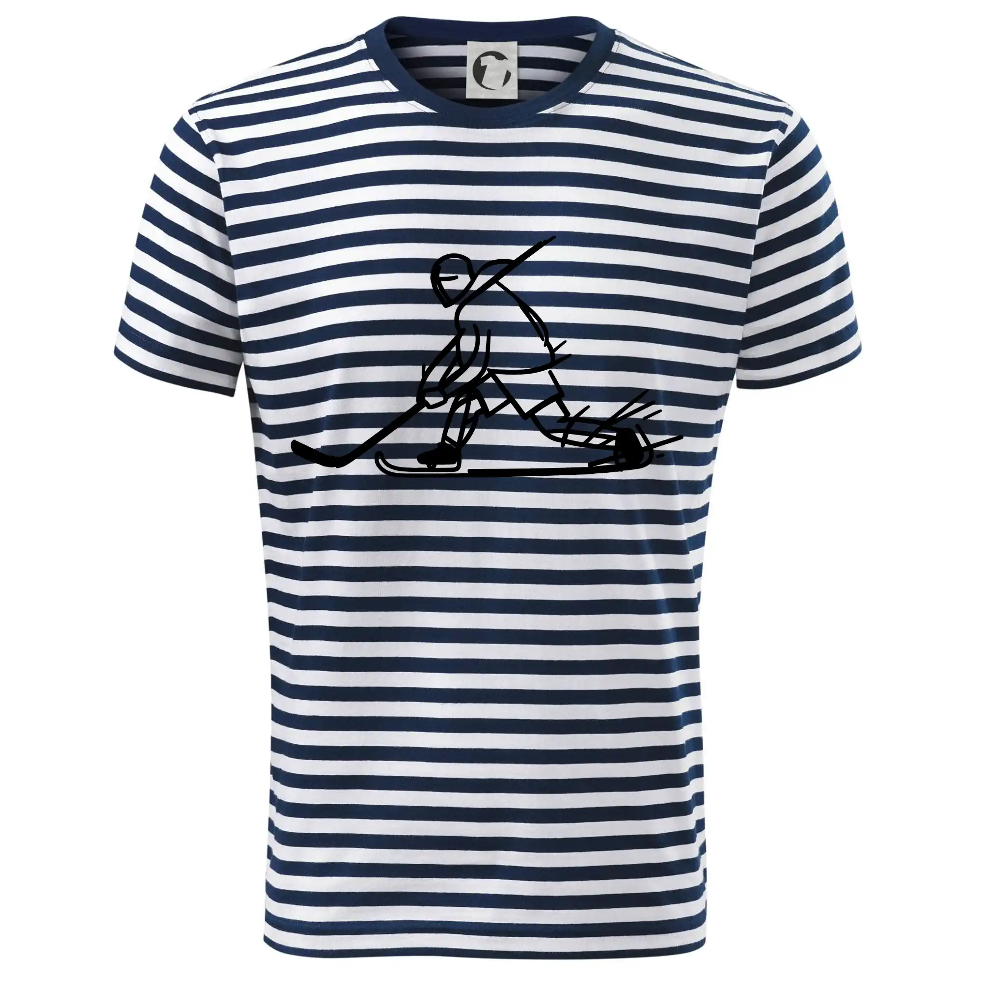 Hokejová trička - Kreslený hokejista tučnou fixkou - Dětské triko na vodu