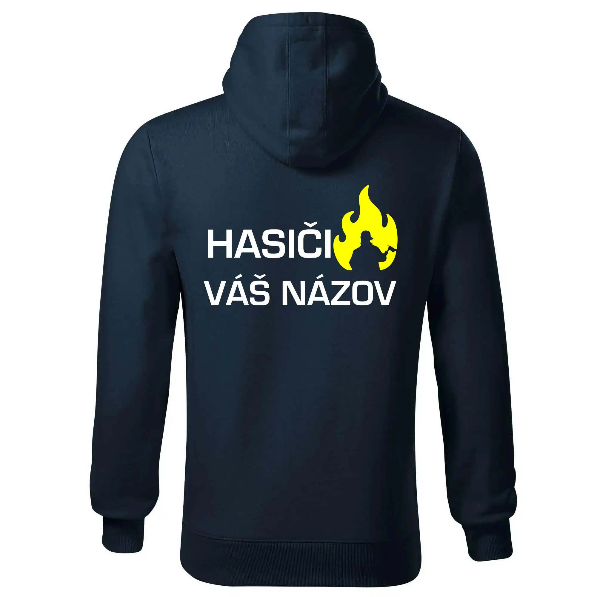 Hasiči - Váš názov - FLUO + Reflexná potlač