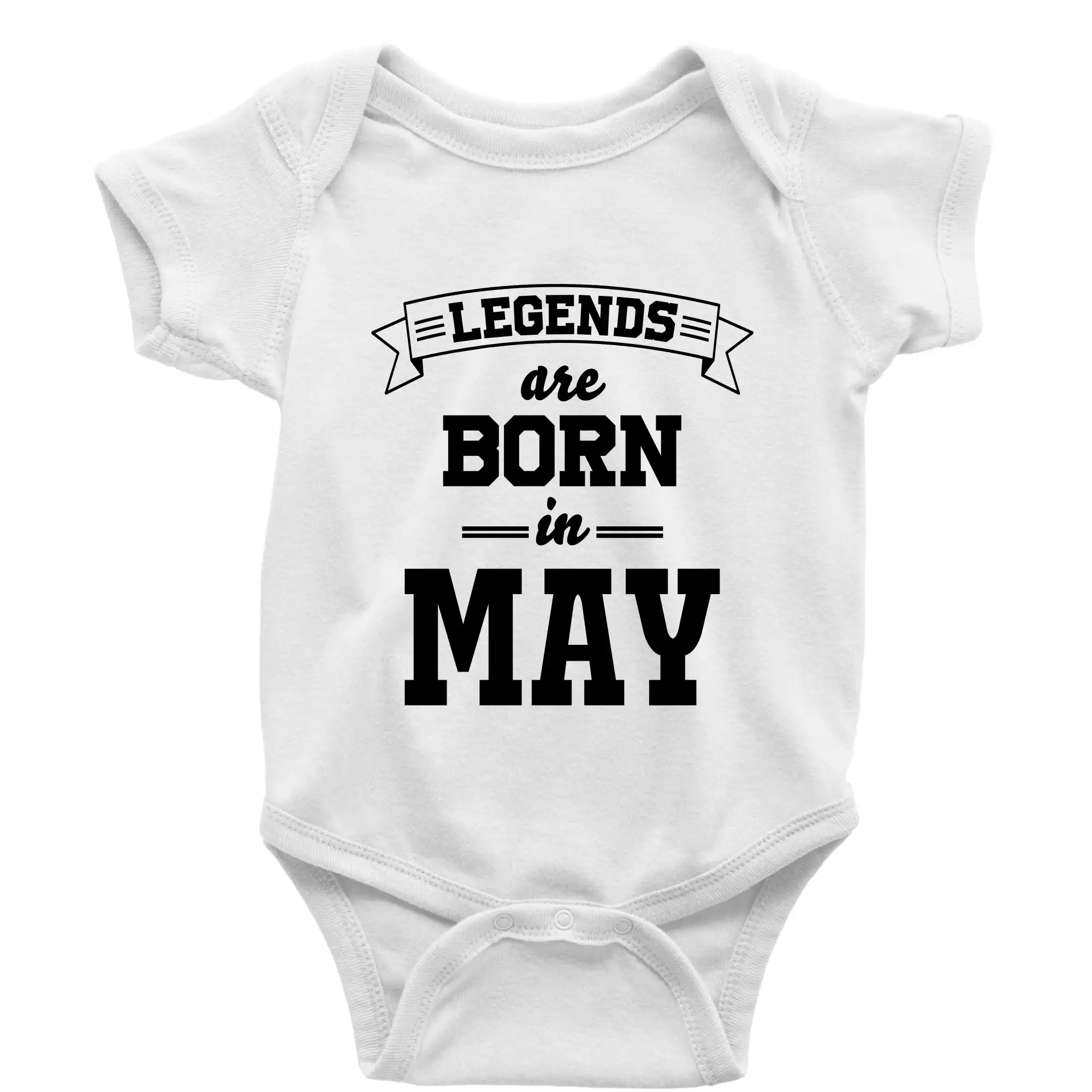 Tričká pre narodených v máji - Legends are born in May - Body dojčenské s krátkym rukávom