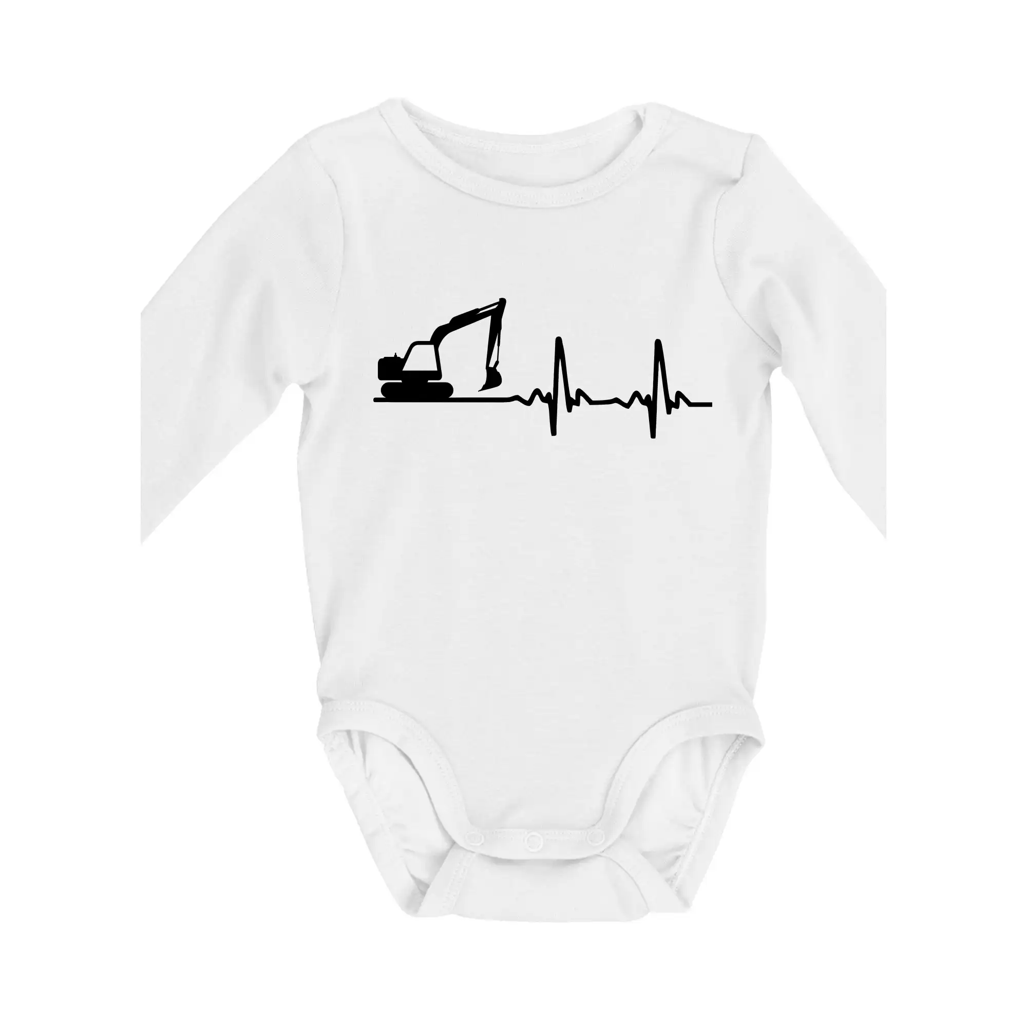 EKG bagr - Body dojčenské s dlhým rukávom