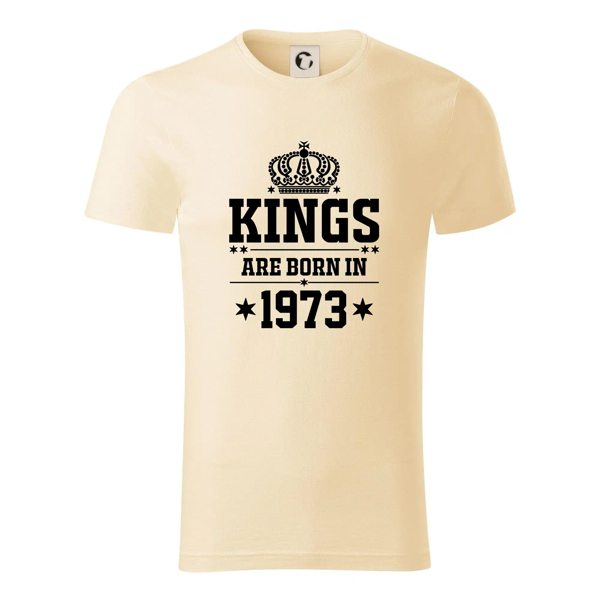 Trička s ročníkom 1973 - Kings are born in 1973 - Tričko z organickej bavlny
