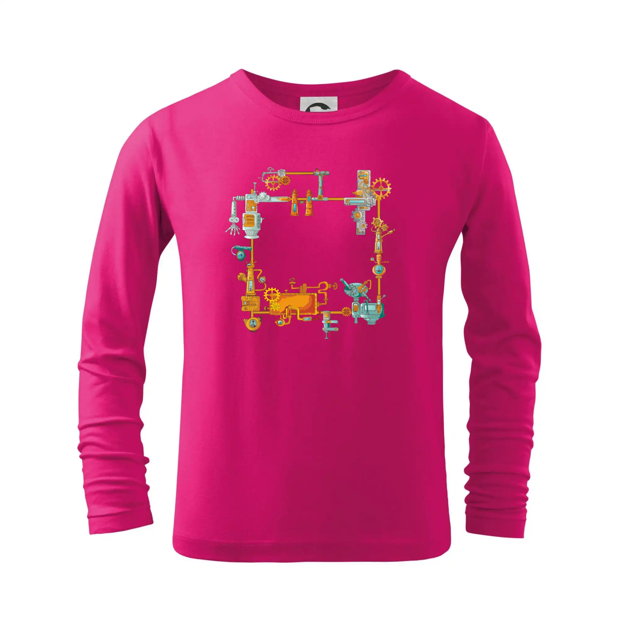 Tričká s potlačou steampunk - Steampunk farebná zostava - Tričko detské Long Sleeve