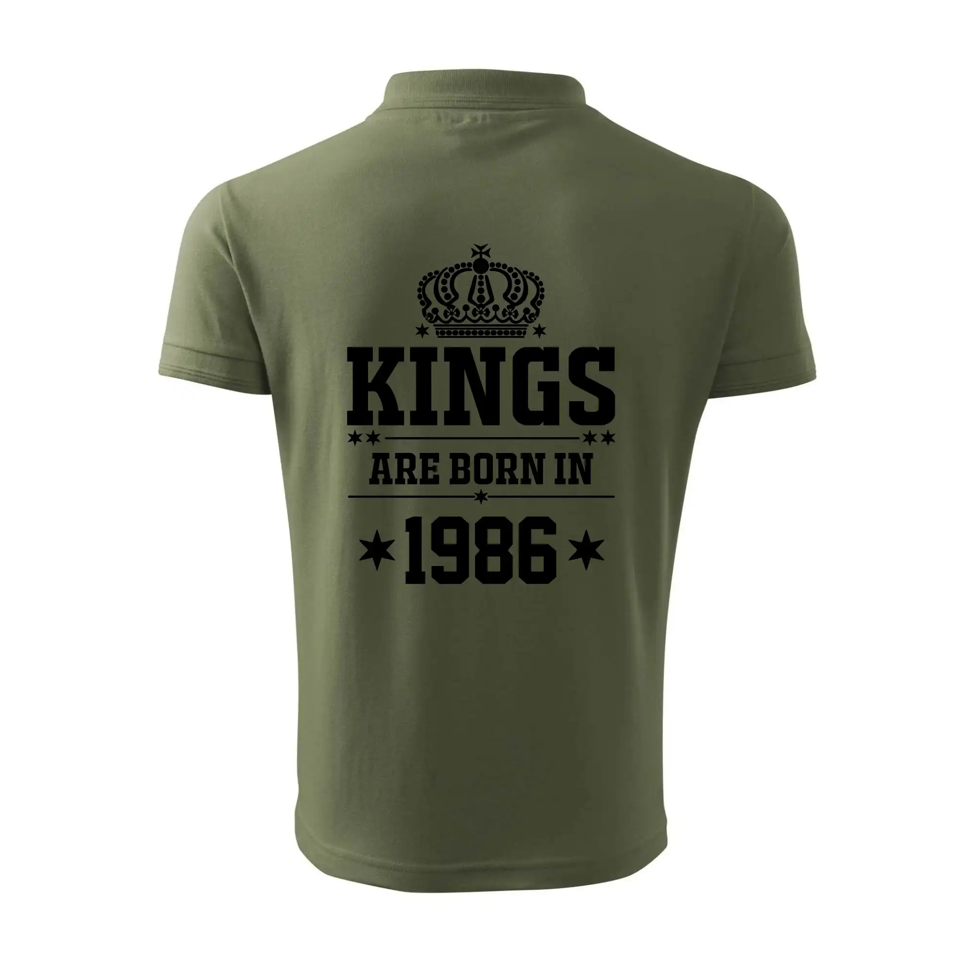 Trička s ročníkom 1986 - Kings are born in 1986 - Polokošeľa pánska Pique Polo 203