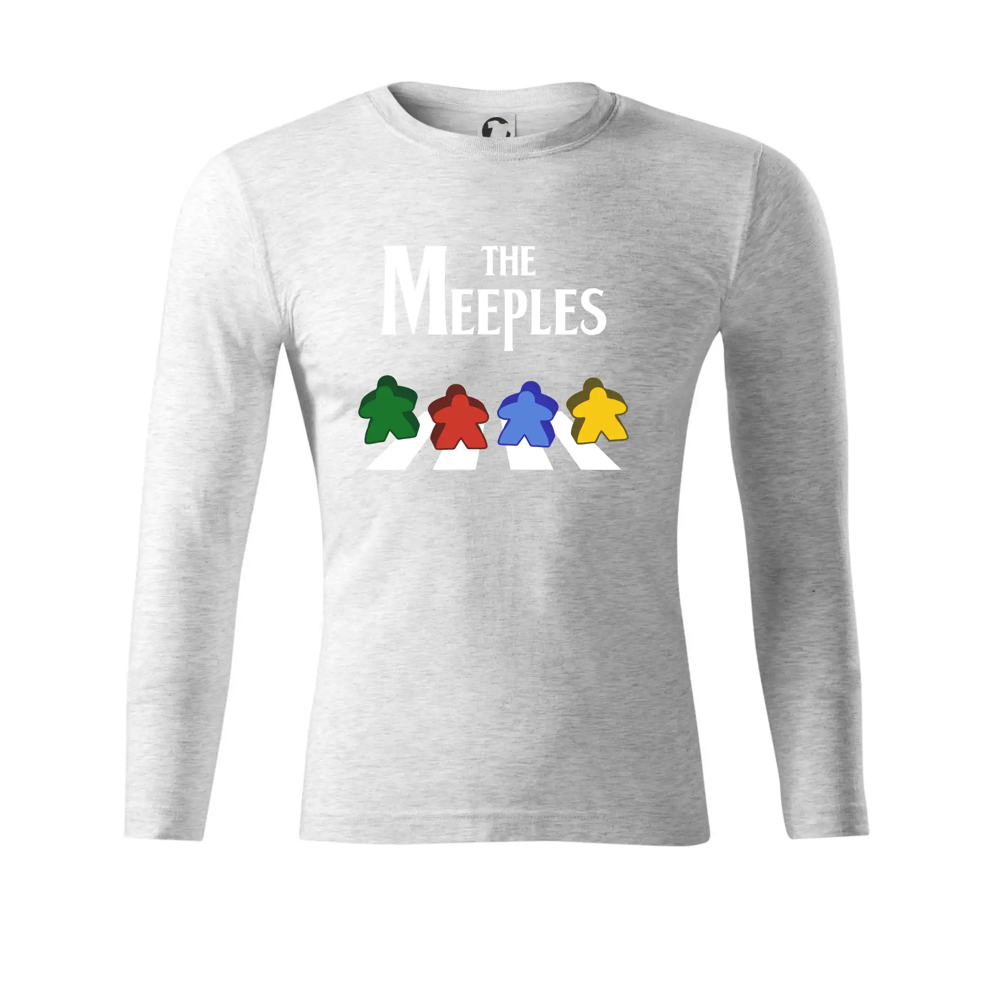 Tričká a mikiny so spoločenskými hrami  - The Meeples - Tričko Progress s dlhým rukávom