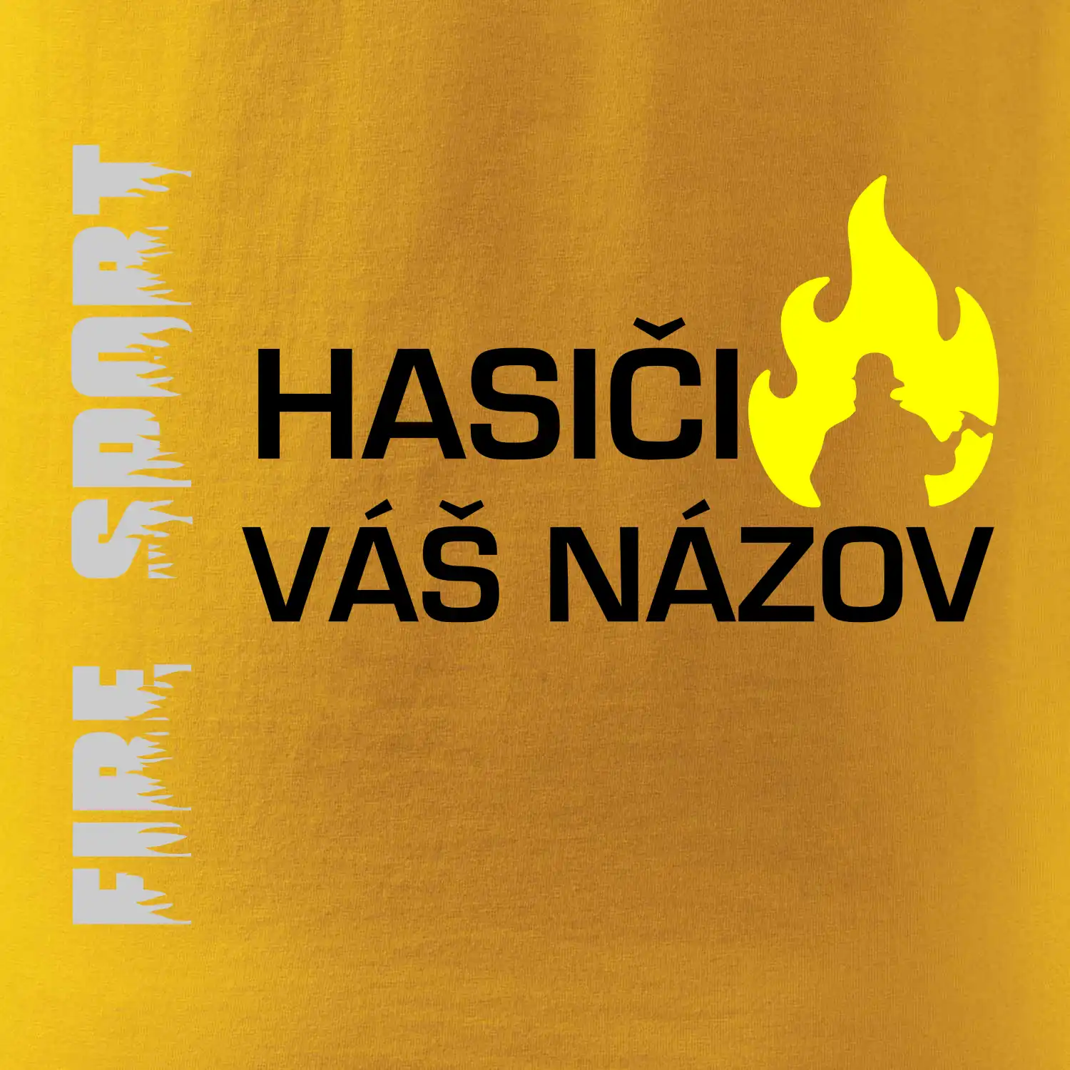 Hasiči - Váš názov - FLUO + Reflexná potlač