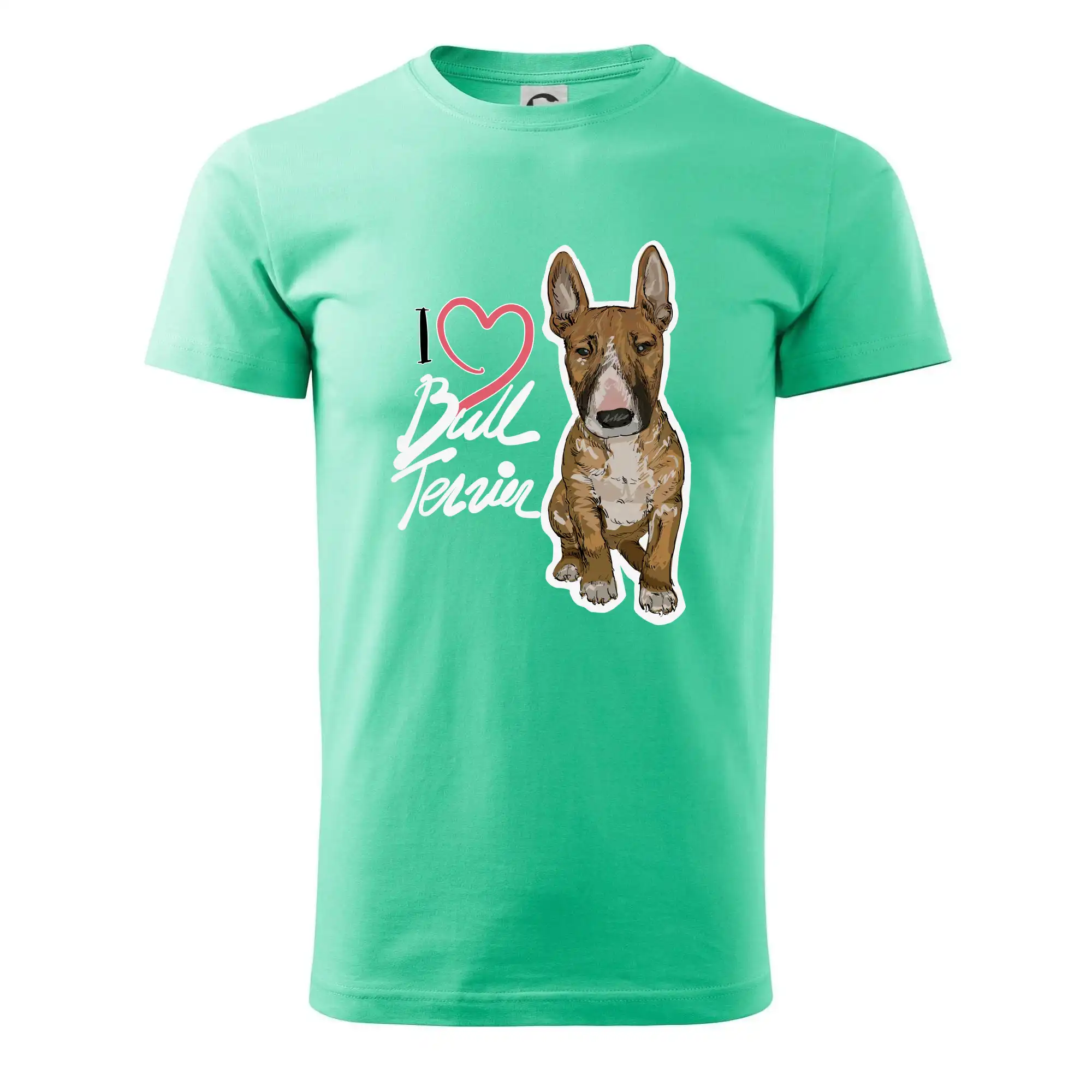 Ostatné psie plemená - I love bull terrier - Klasické pánske tričko vyššej gramáže