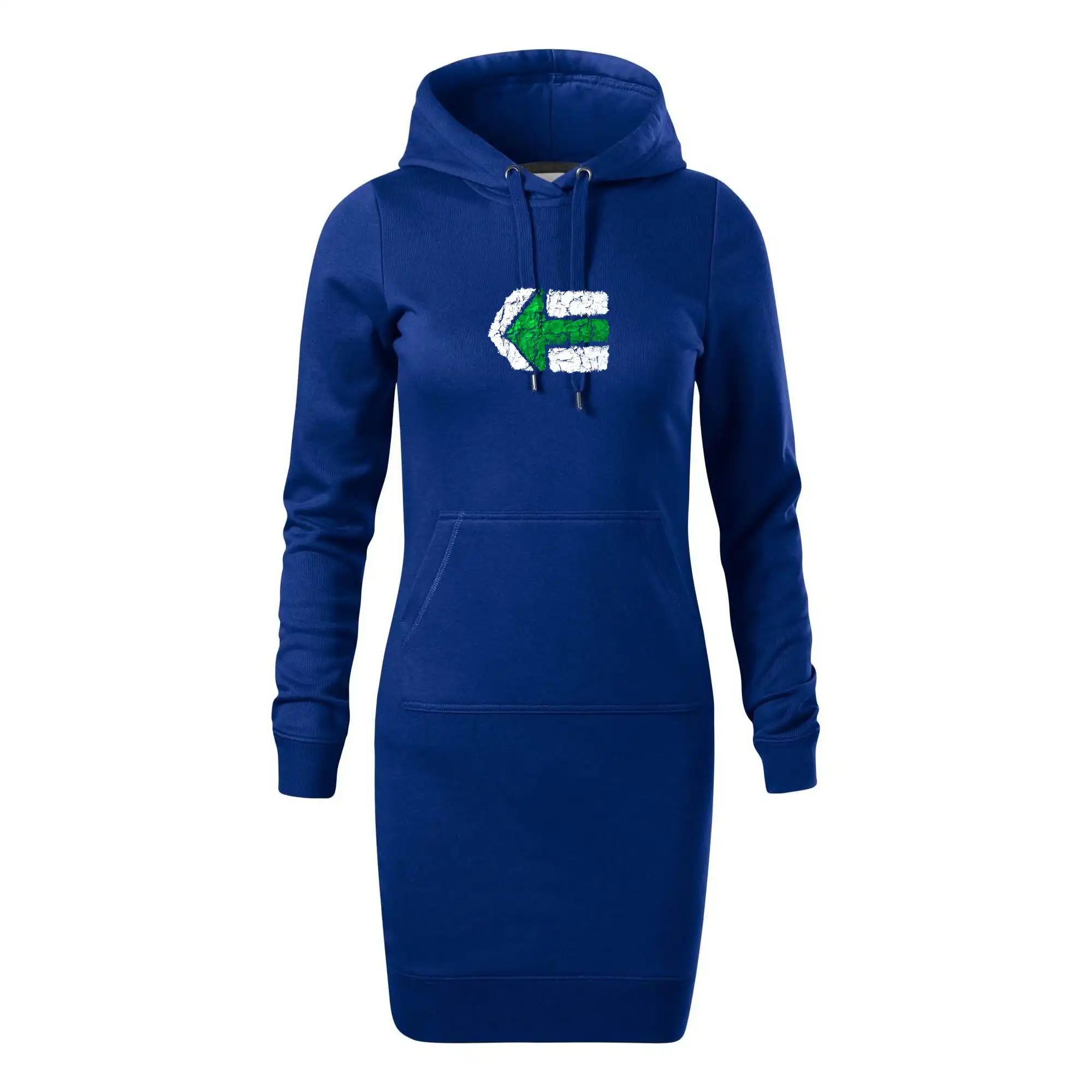 Trička na kempovanie - Párová turistická značka zelená - Dámska mikina dlhá Snap