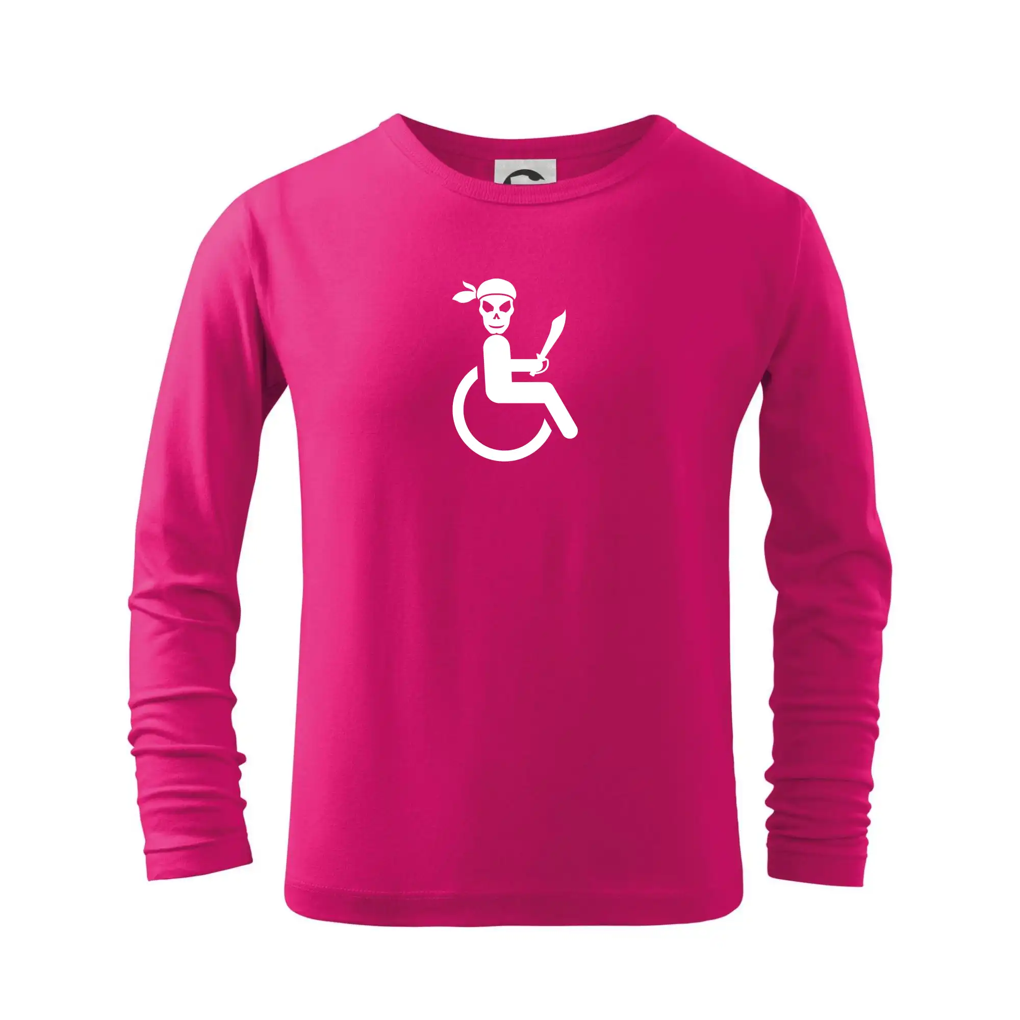 Pirát vozíčkar - Tričko detské Long Sleeve